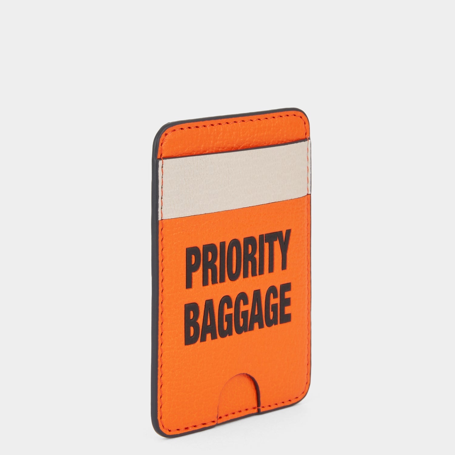 Priority Baggage MagSafe Card Case -

          
            Capra Leather in Bright Clementine Orange -
          

          Anya Hindmarch US
