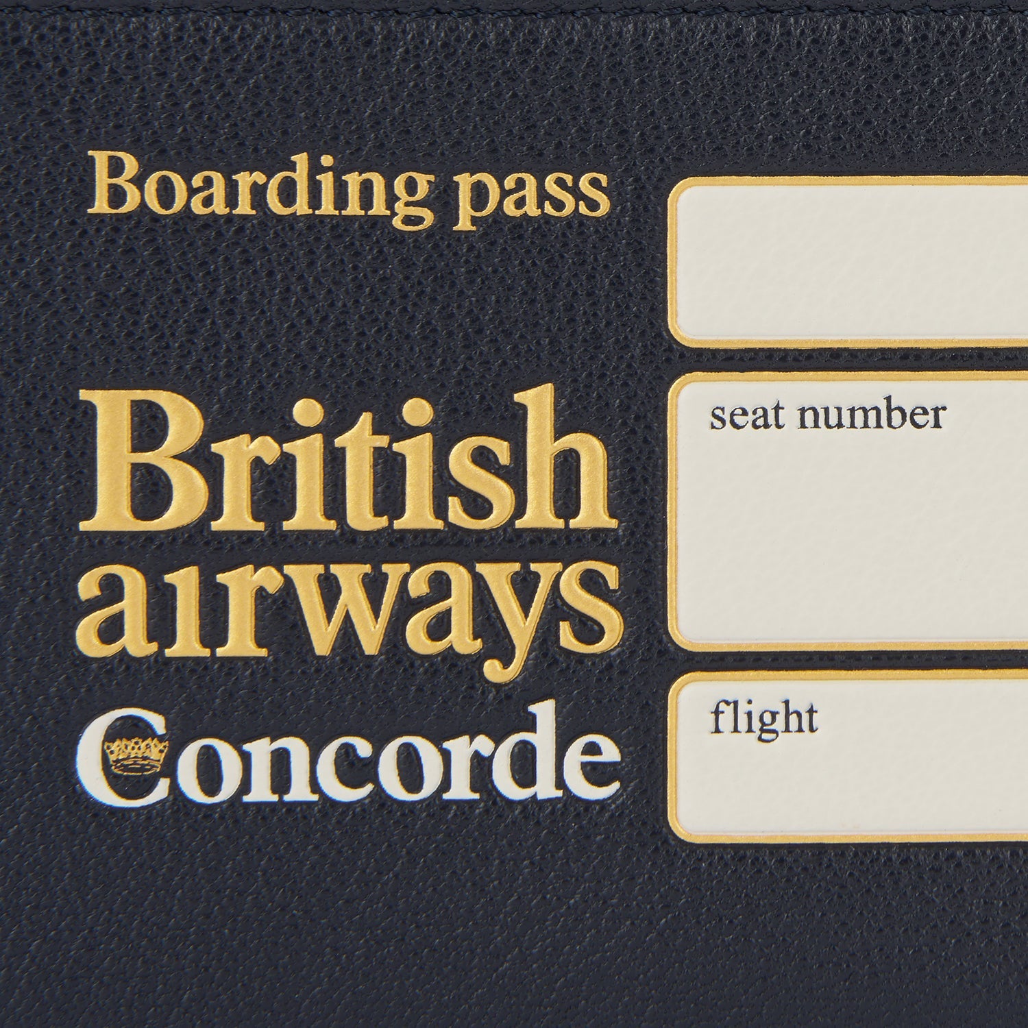 Anya Brands British Airways Concorde Zip Loose Pocket -

          
            Capra Leather in Marine Blue -
          

          Anya Hindmarch US
