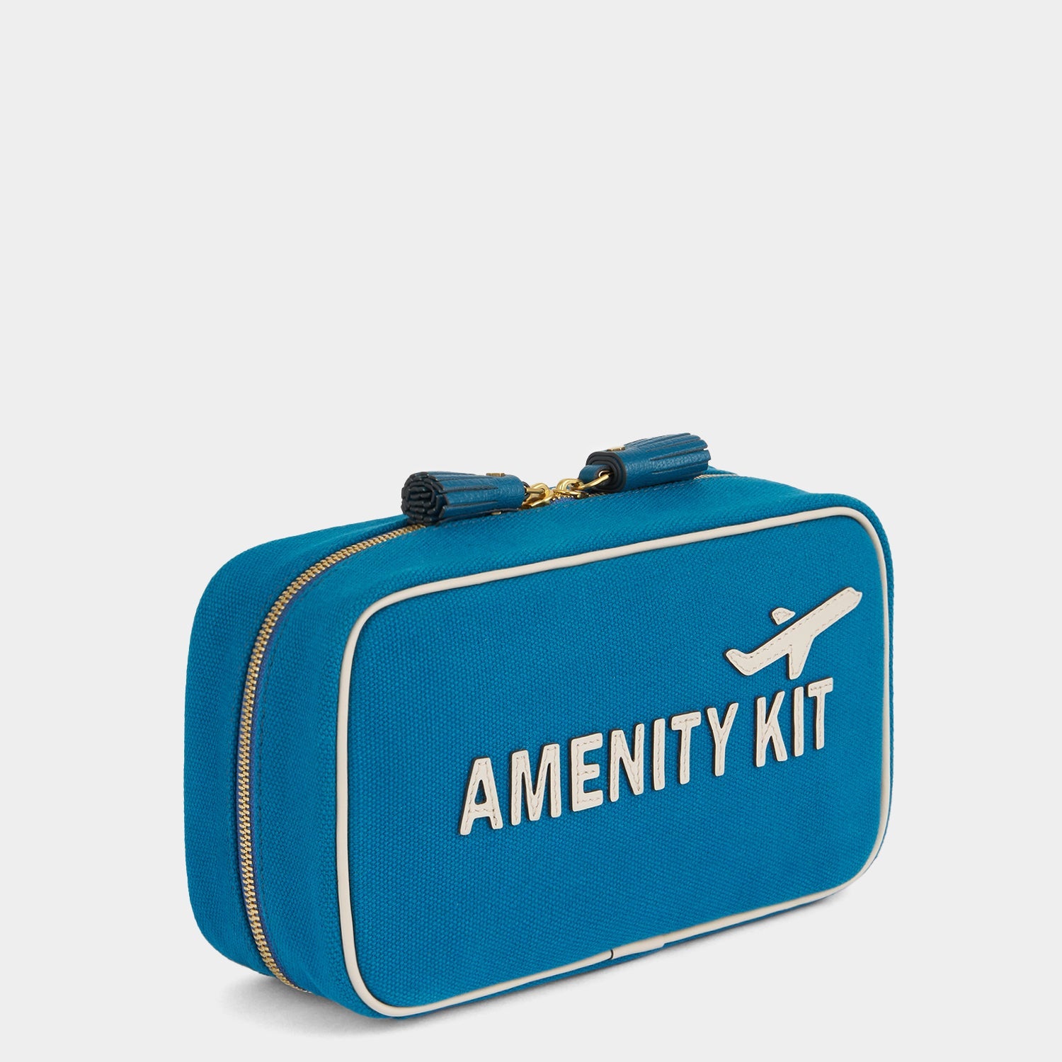 Amenity Kit Pouch -

          
            Recycled Canvas in Light Petrol Blue -
          

          Anya Hindmarch US
