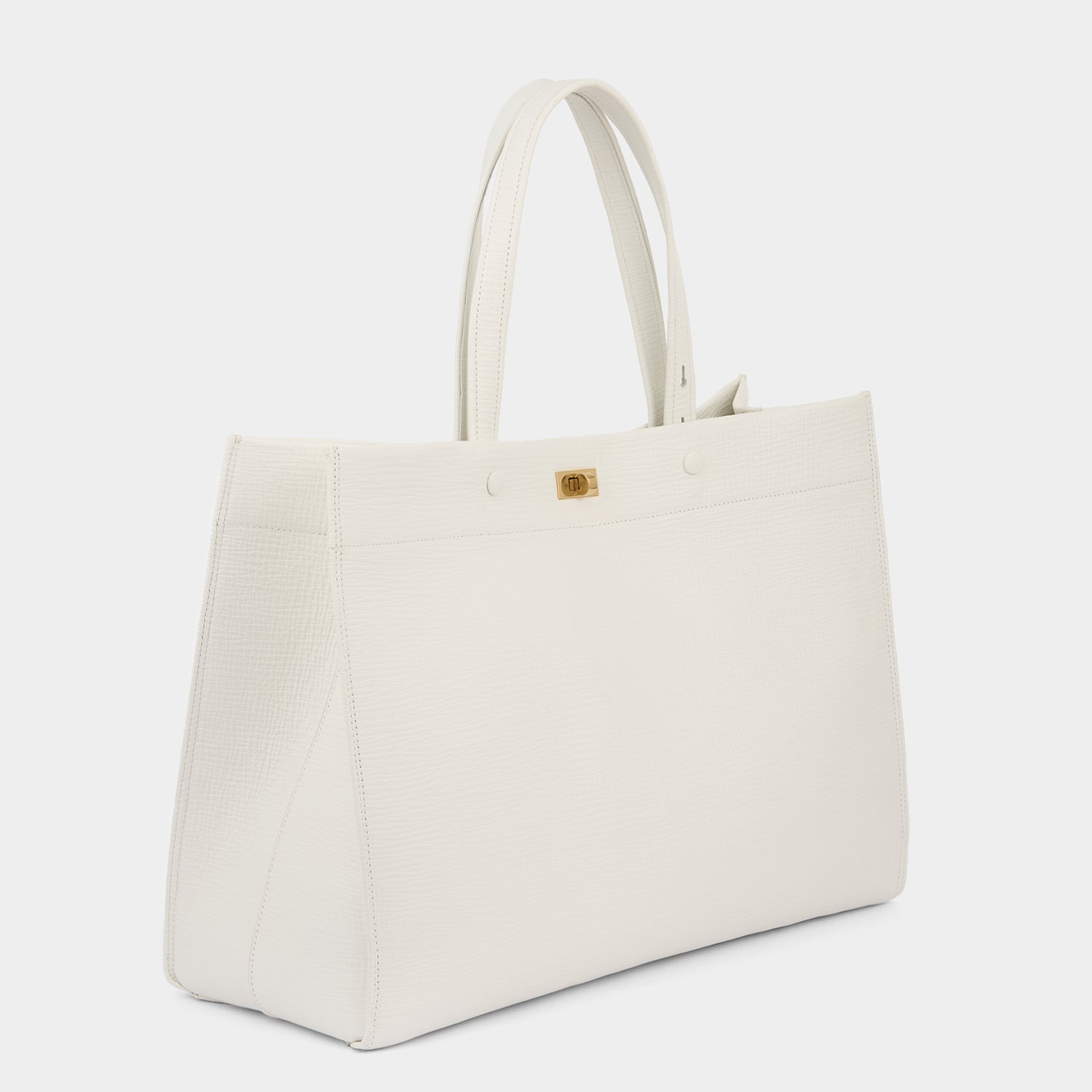 Mortimer Tote -

          
            Crosshatch Calf Leather in White -
          

          Anya Hindmarch US
