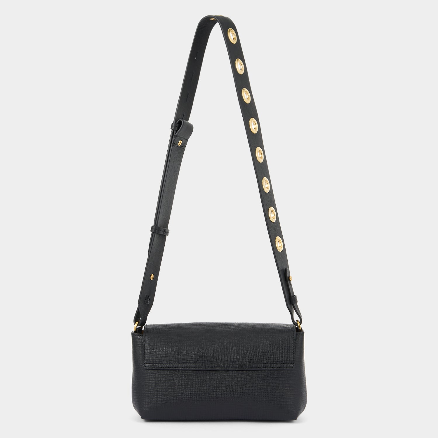 Mortimer Eyelet Cross-body -

          
            Crosshatch Leather in Black -
          

          Anya Hindmarch US
