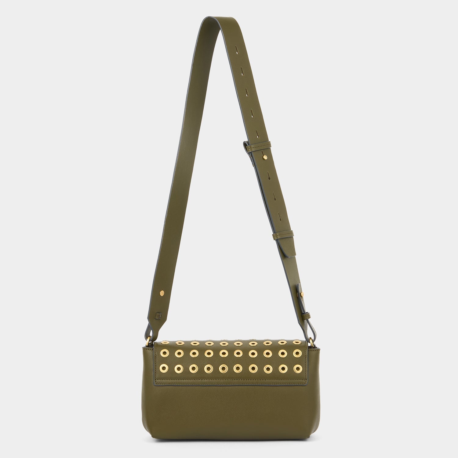 Mortimer Eyelet Cross-body -

          
            Smooth Leather in Bonsai Green -
          

          Anya Hindmarch US
