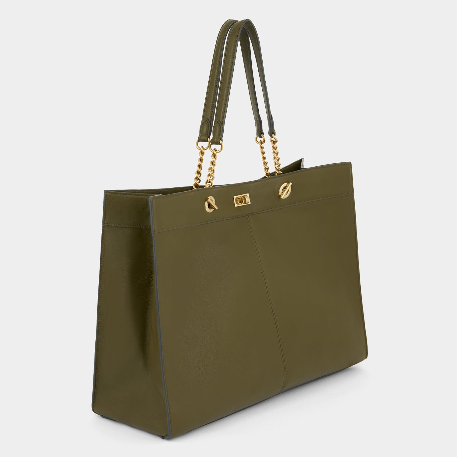 Mortimer Eyelet Chain Tote -

          
            Capra Leather in Bonsai Green -
          

          Anya Hindmarch US

