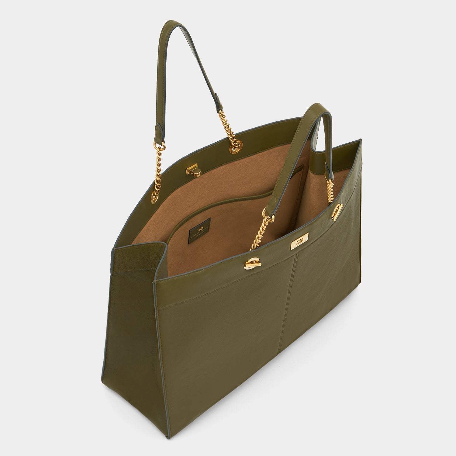 Mortimer Eyelet Chain Tote -

          
            Capra Leather in Bonsai Green -
          

          Anya Hindmarch US
