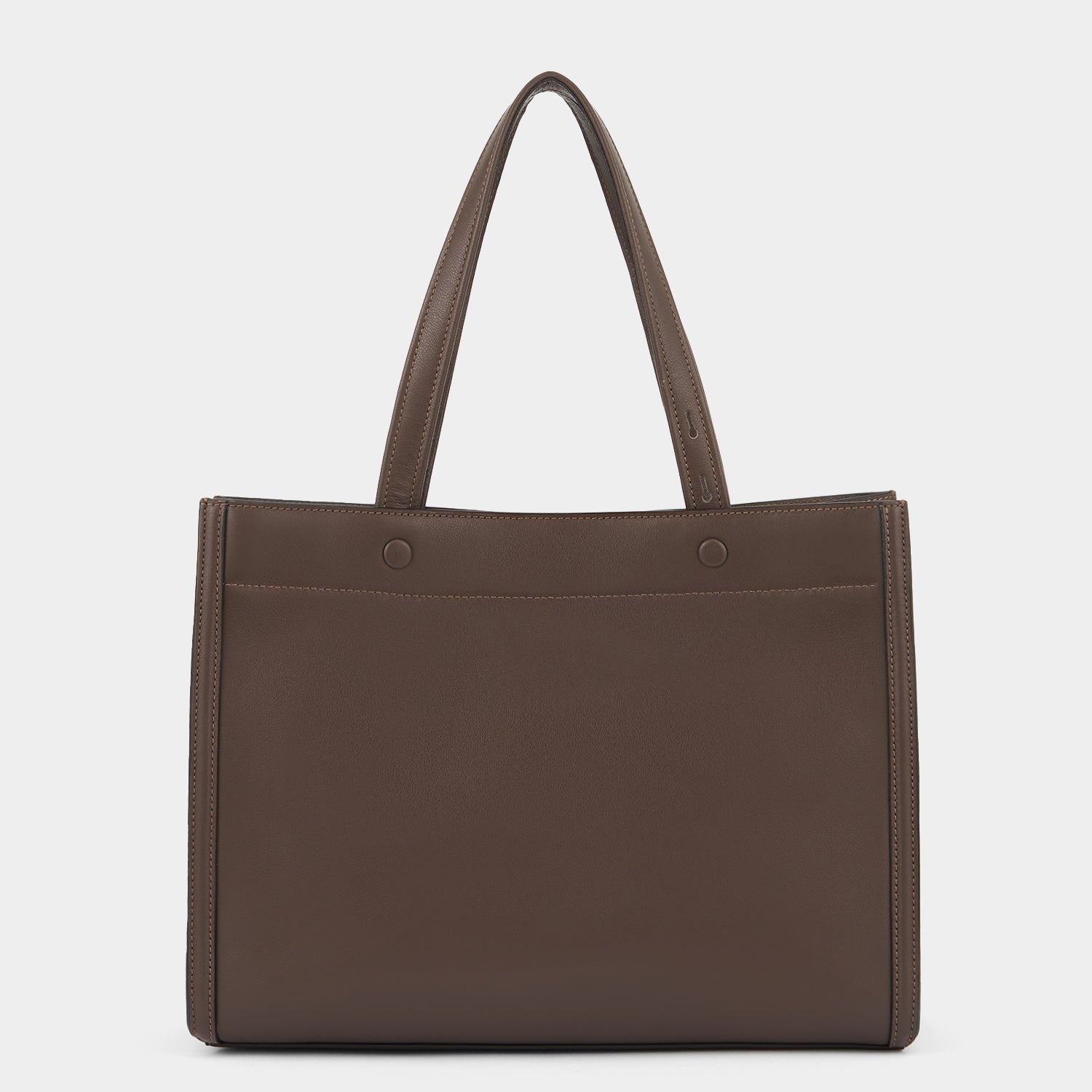 Mortimer Perforated Small Tote -

          
            Smooth Leather in Truffle Brown -
          

          Anya Hindmarch US
