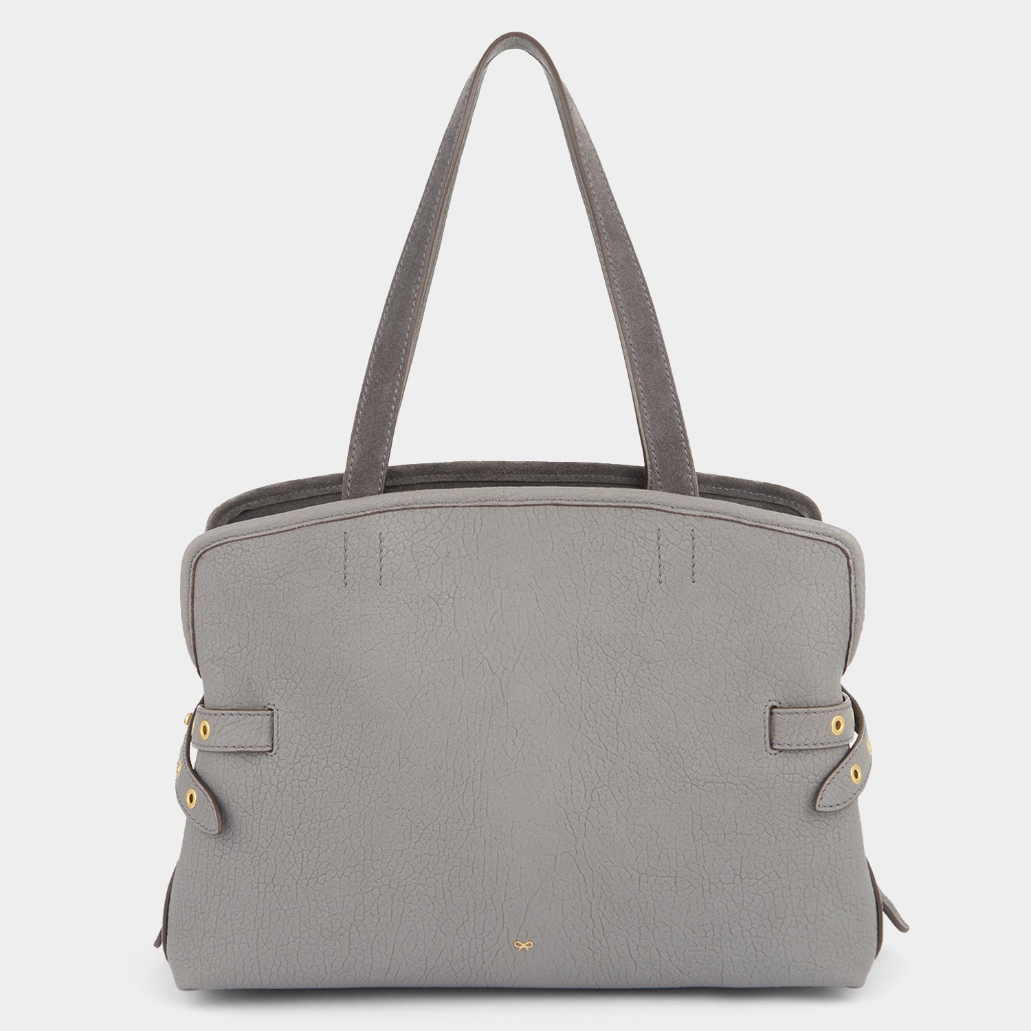 Wilson Eyelet Shoulder Bag -

          
            Suede Leather in Stone Grey -
          

          Anya Hindmarch US

