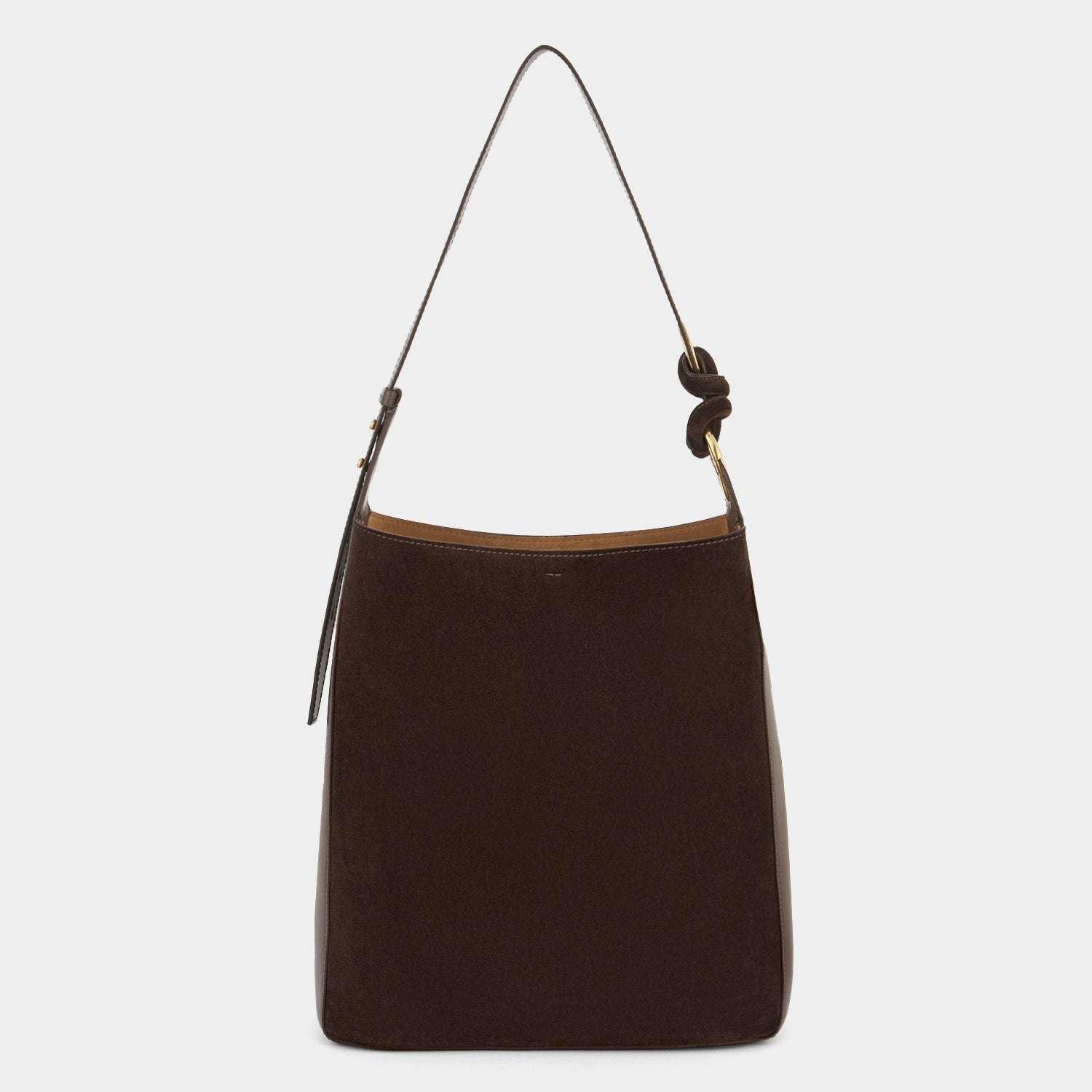 Ringo Shoulder Bag -

          
            Suede Leather in Truffle Brown -
          

          Anya Hindmarch US
