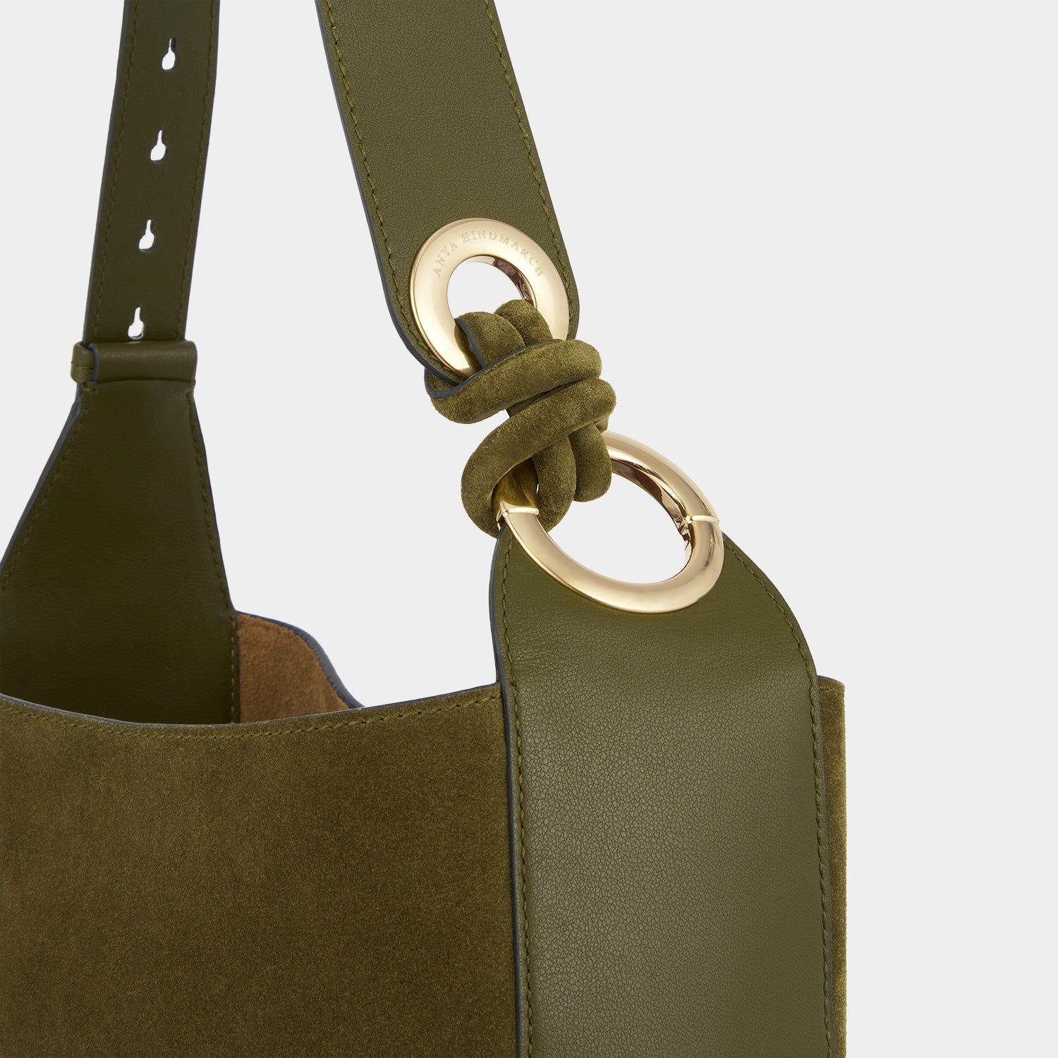 Ringo Shoulder Bag -

          
            Suede Leather in Bonsai Green -
          

          Anya Hindmarch US
