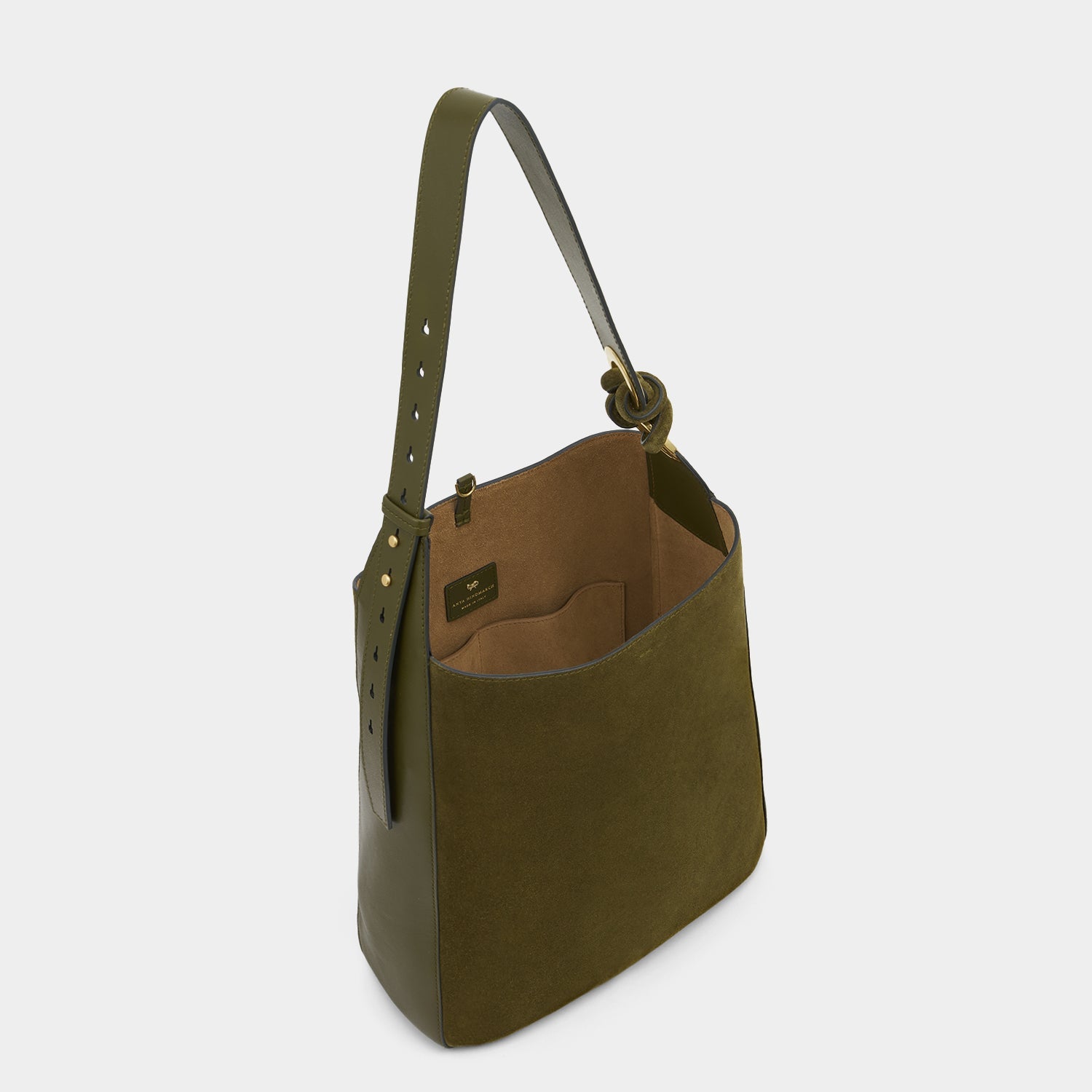 Ringo Shoulder Bag -

          
            Suede Leather in Bonsai Green -
          

          Anya Hindmarch US

