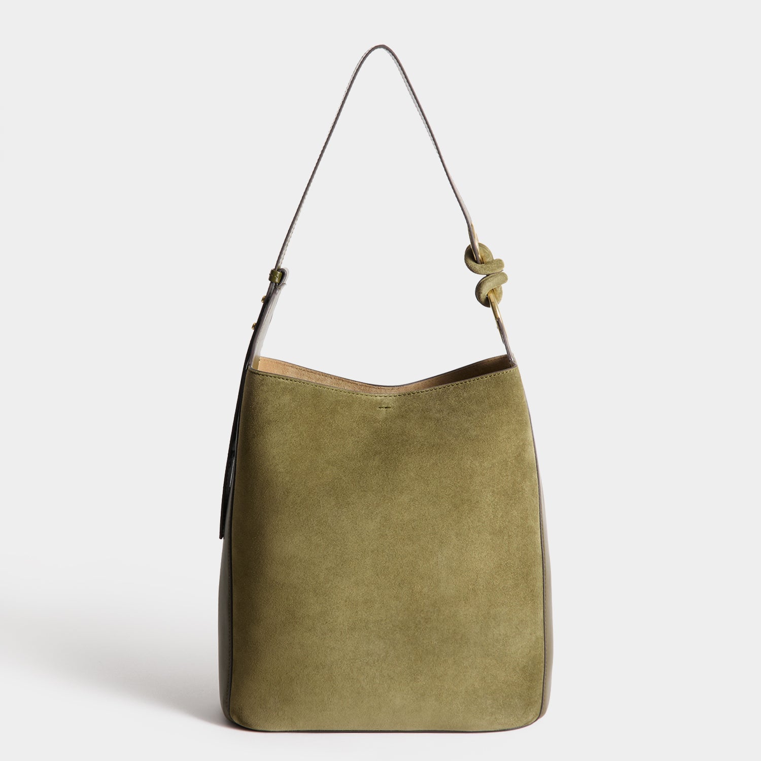 Ringo Shoulder Bag -

          
            Suede Leather in Bonsai Green -
          

          Anya Hindmarch US

