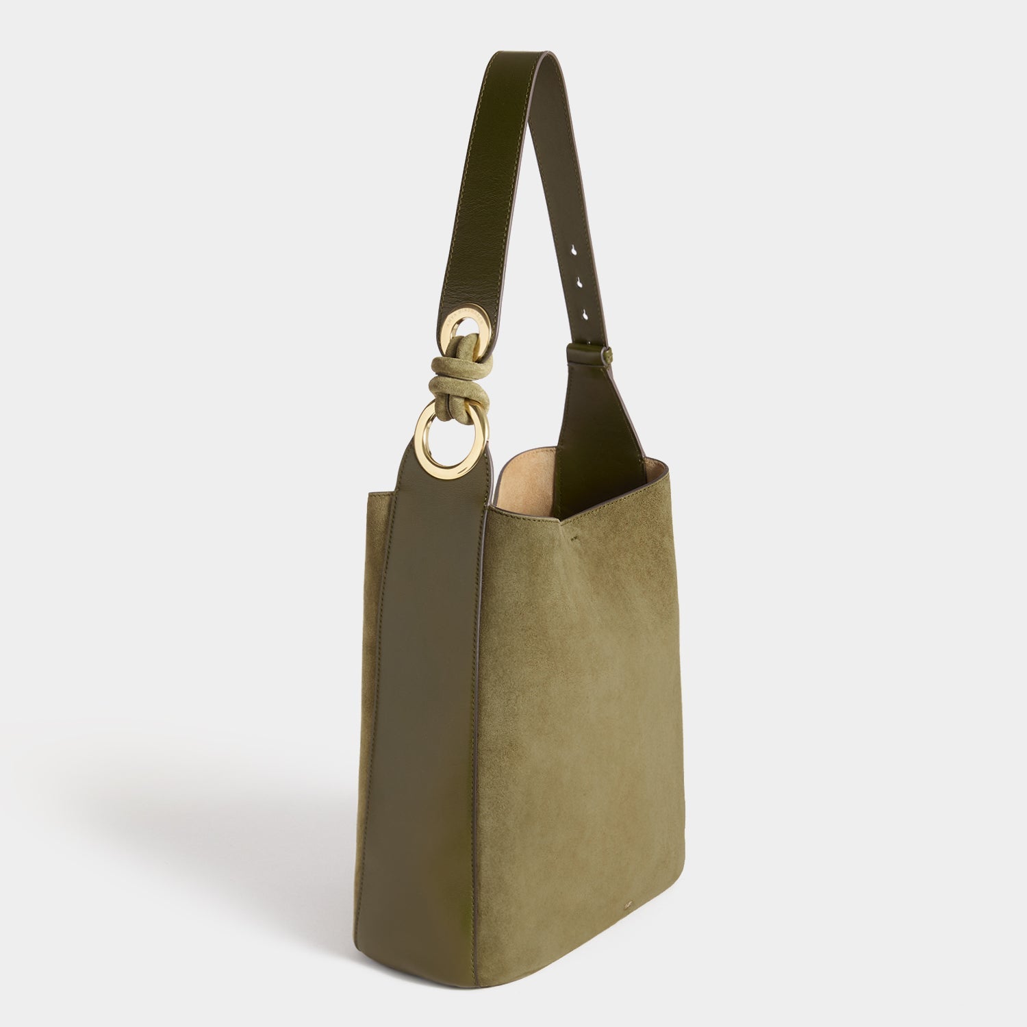 Ringo Shoulder Bag -

          
            Suede Leather in Bonsai Green -
          

          Anya Hindmarch US
