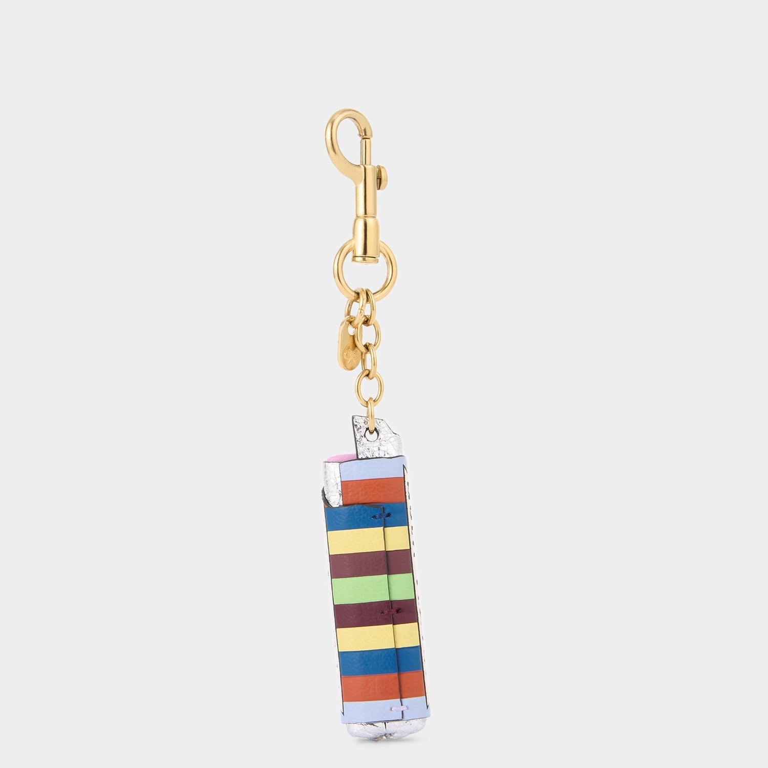 Pez inspired charm made of leather by Anya Hindmarch