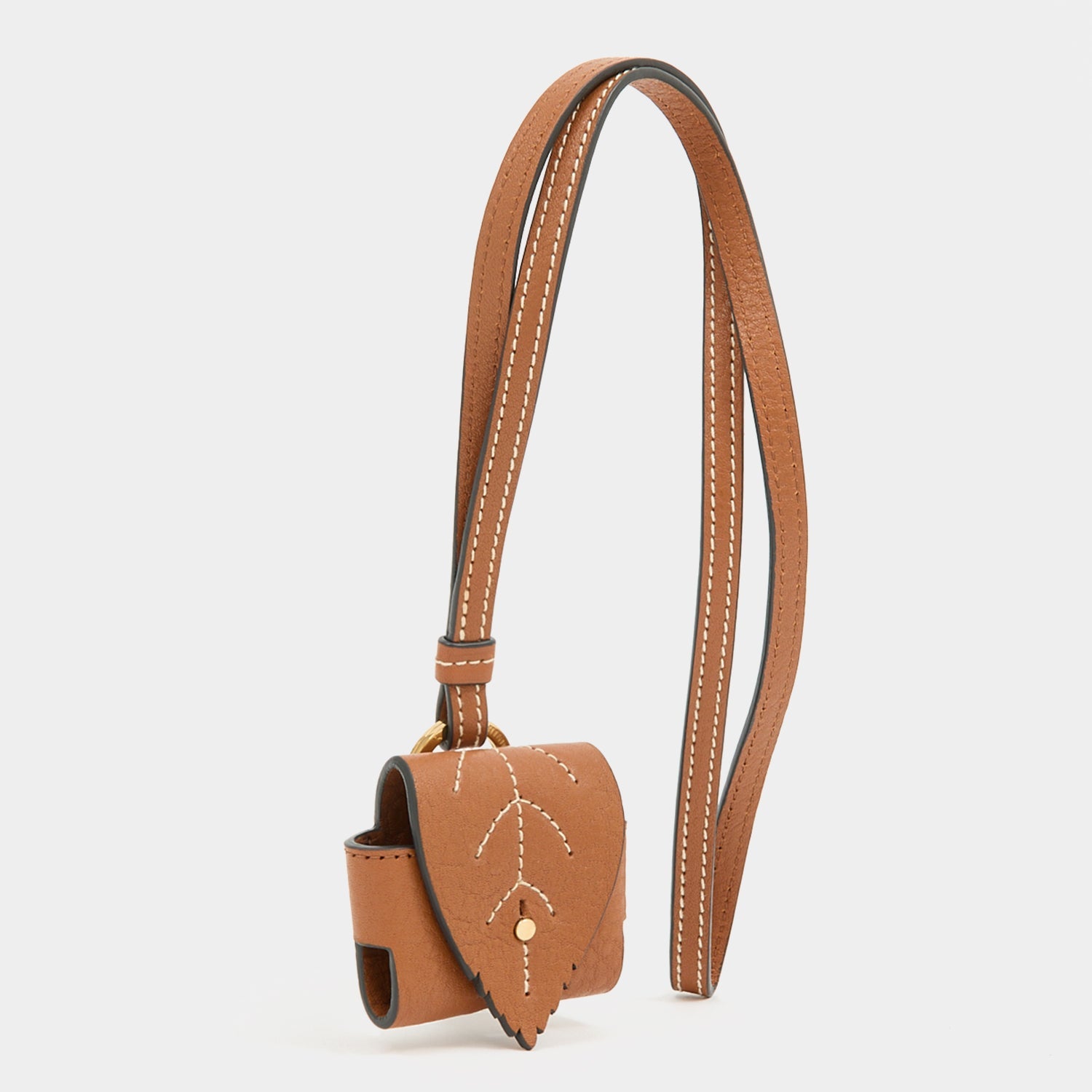 RTN Earphone Case -

          
            Natural Grain Leather in Pecan -
          

          Anya Hindmarch US
