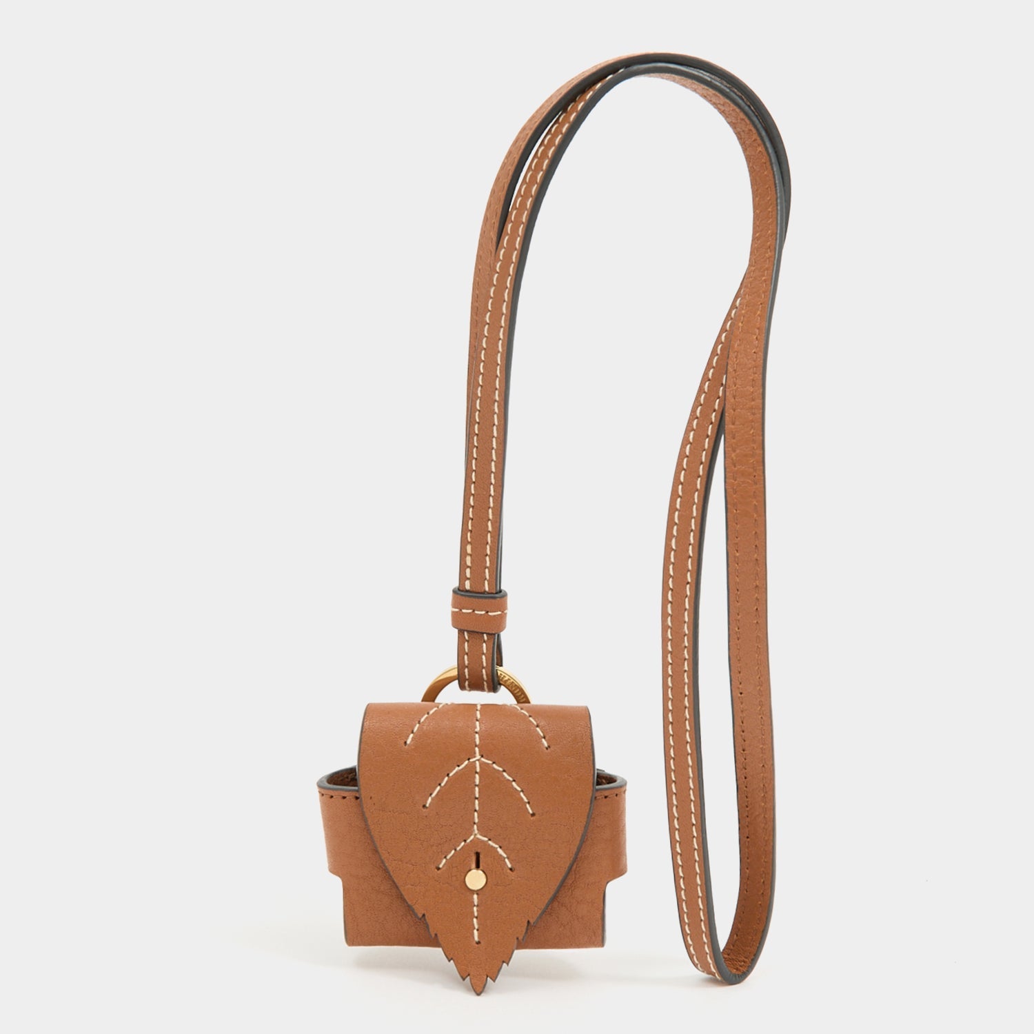RTN Earphone Case -

          
            Natural Grain Leather in Pecan -
          

          Anya Hindmarch US
