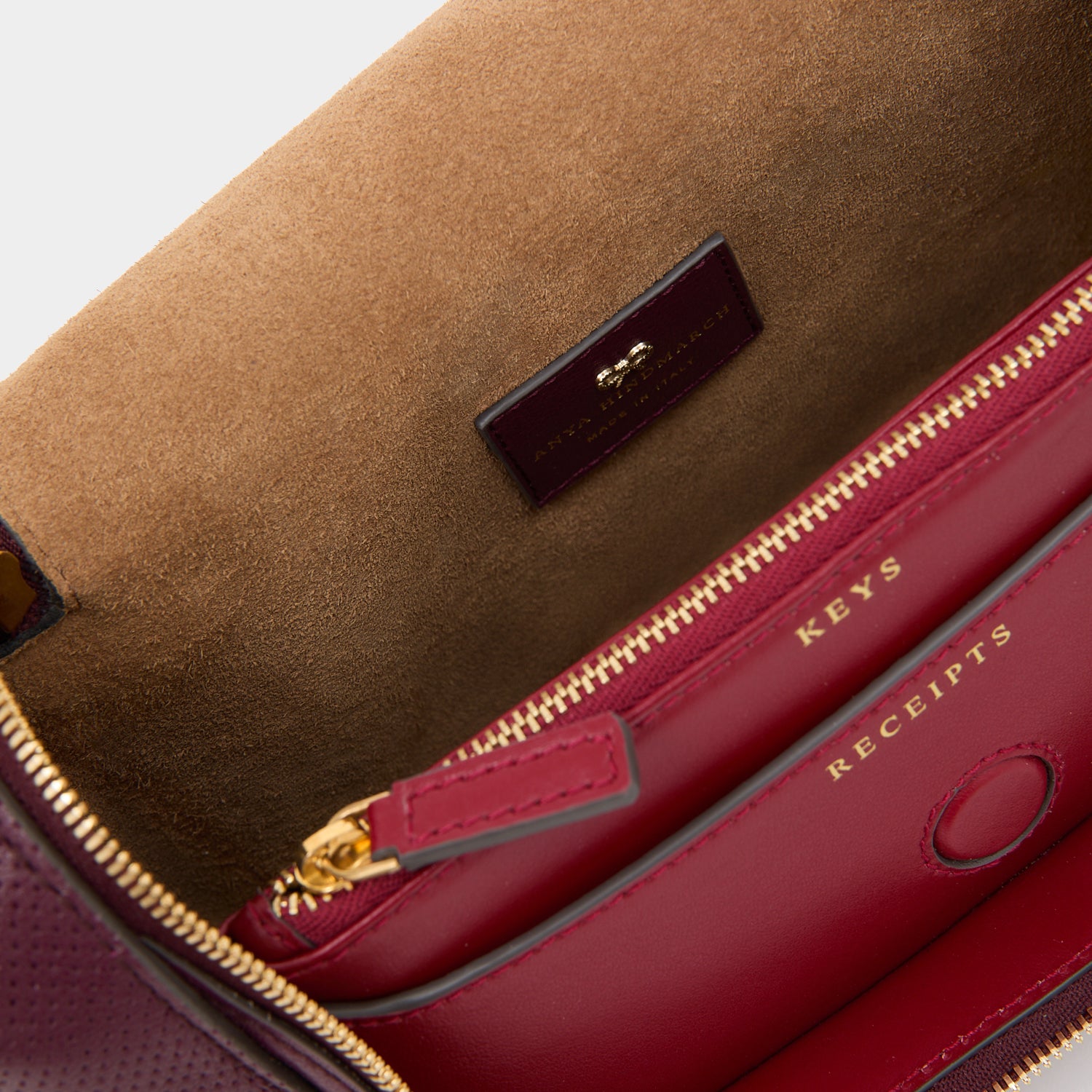 Vere Perforated Small Cross-body -

          
            Perforated Leather in Orchid Purple -
          

          Anya Hindmarch US
