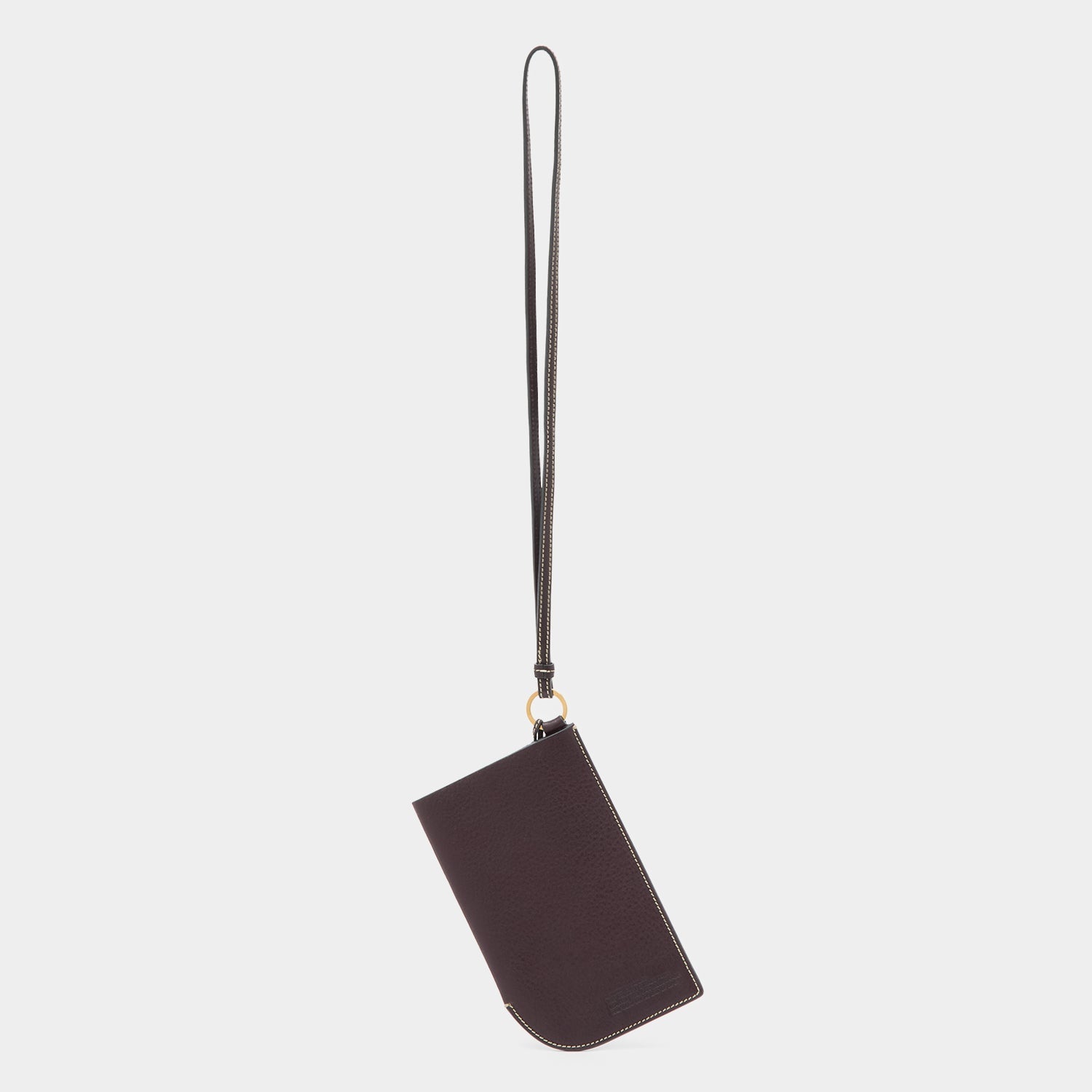 RTN Strap Phone Pouch -

          
            Natural Grain Leather in Grape Purple -
          

          Anya Hindmarch US
