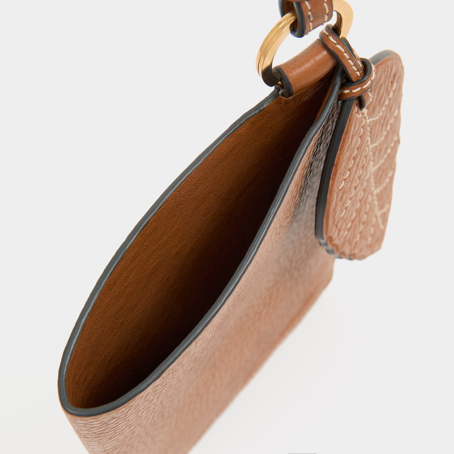 RTN Phone Pouch -

          
            Natural Grain Leather in Pecan -
          

          Anya Hindmarch US
