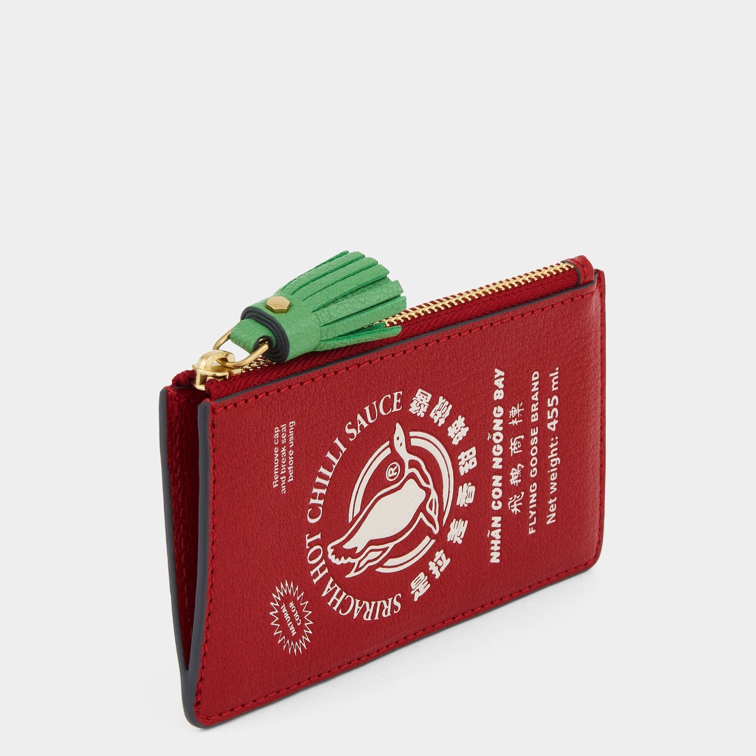 Anya Brands Flying Goose Sriracha Zip Card Case -

          
            Smooth Leather in Russet Red -
          

          Anya Hindmarch US
