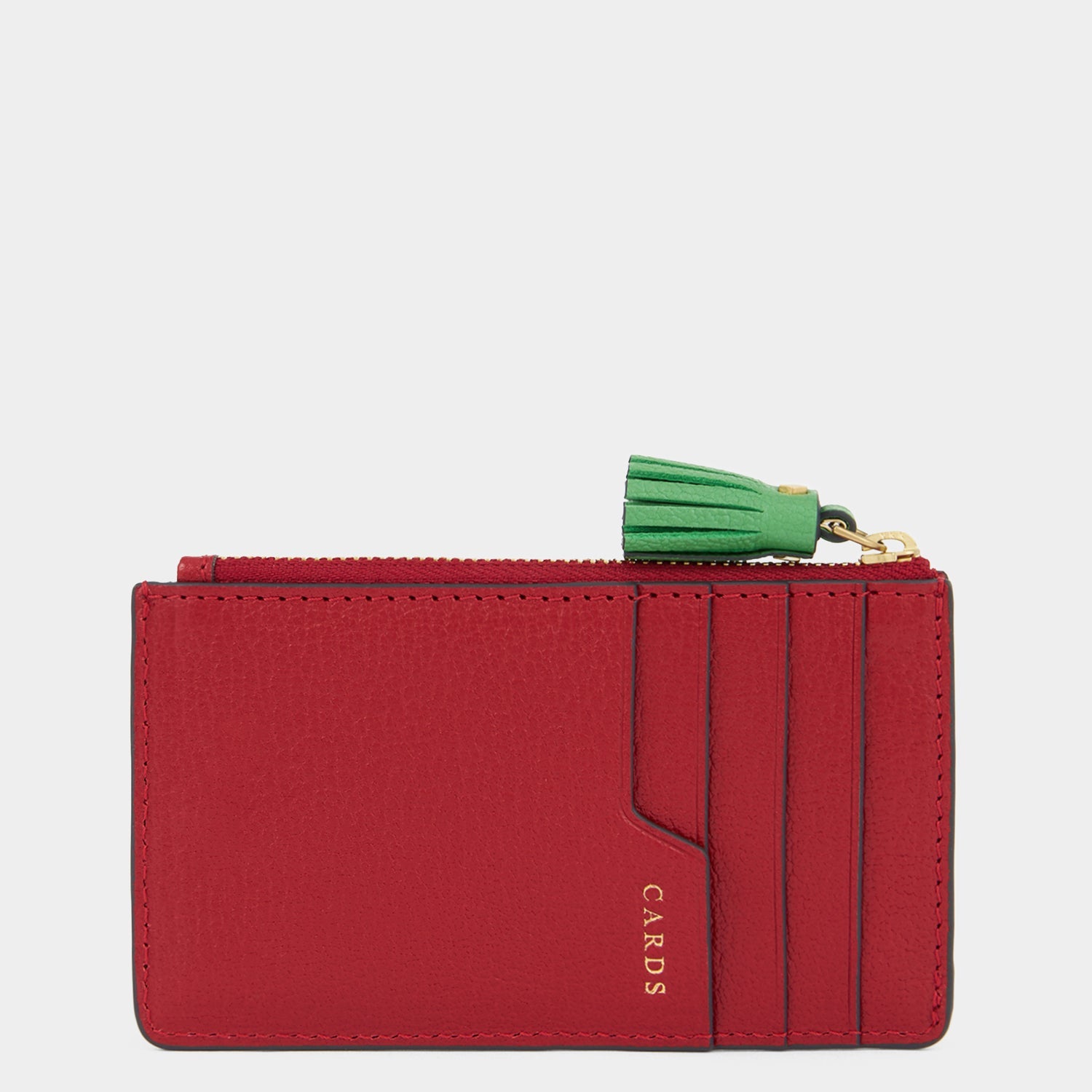 Anya Brands Flying Goose Sriracha Zip Card Case -

          
            Smooth Leather in Russet Red -
          

          Anya Hindmarch US
