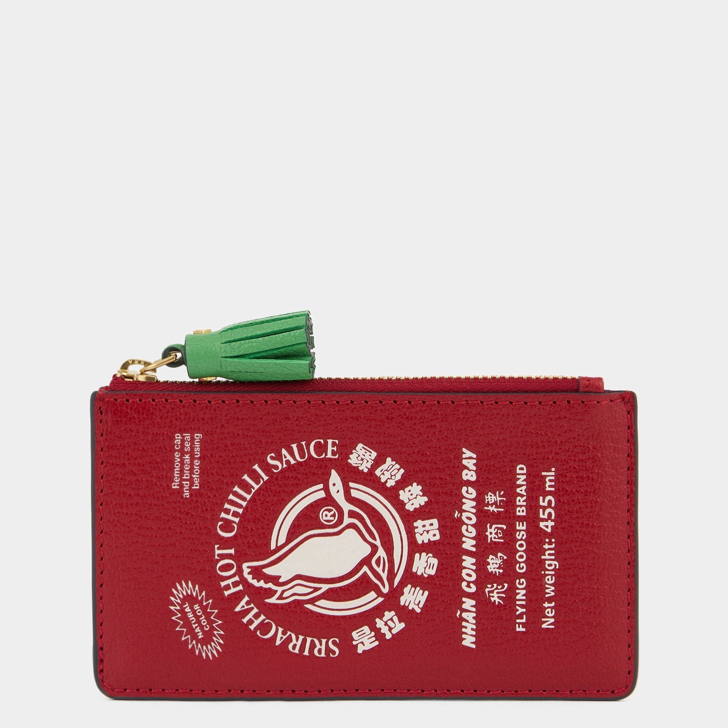 Anya Brands Flying Goose Sriracha Zip Card Case -

          
            Smooth Leather in Russet Red -
          

          Anya Hindmarch US
