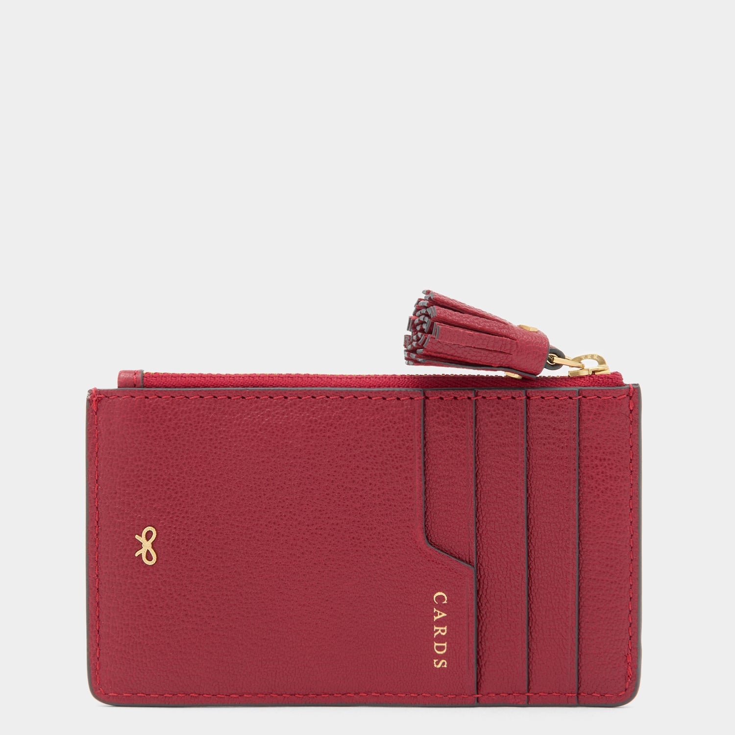 Anya Brands Pringles Zip Card Case -

          
            Smooth Leather in Vampire Red -
          

          Anya Hindmarch US
