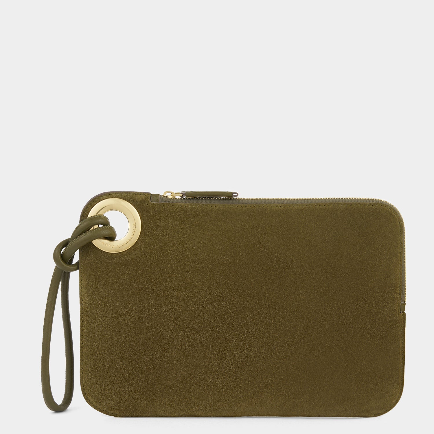Ringo Clutch -

          
            Suede Leather in Bonsai Green -
          

          Anya Hindmarch US
