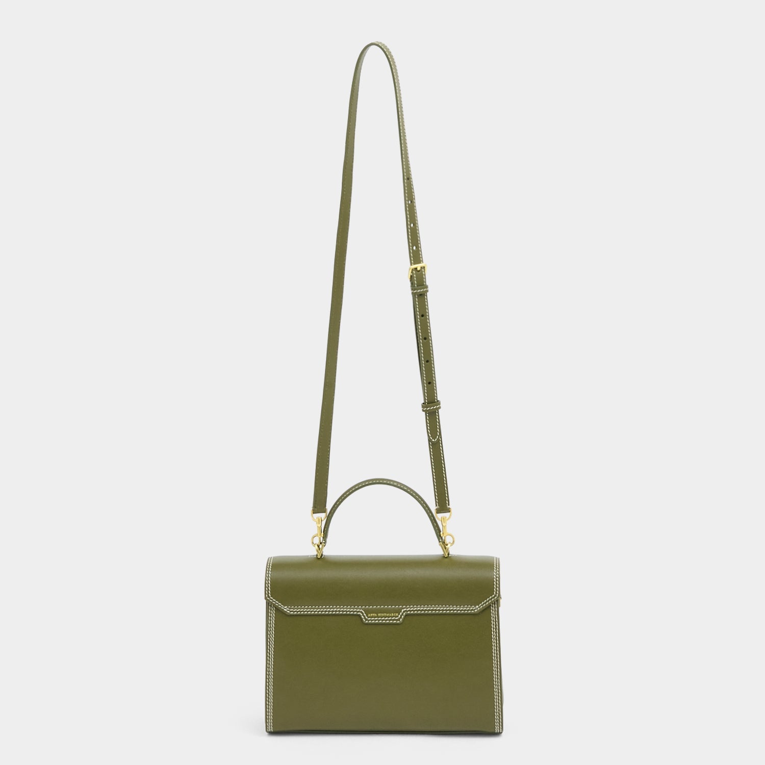 Mortimer Stitch Top Handle -

          
            Suede Leather in Bonsai Green -
          

          Anya Hindmarch US
