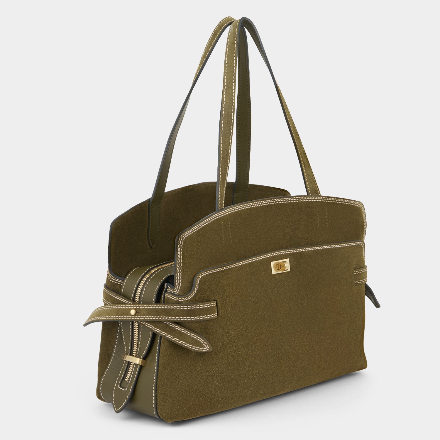 Wilson Stitch Shoulder Bag -

          
            Suede Leather in Bonsai Green -
          

          Anya Hindmarch US

