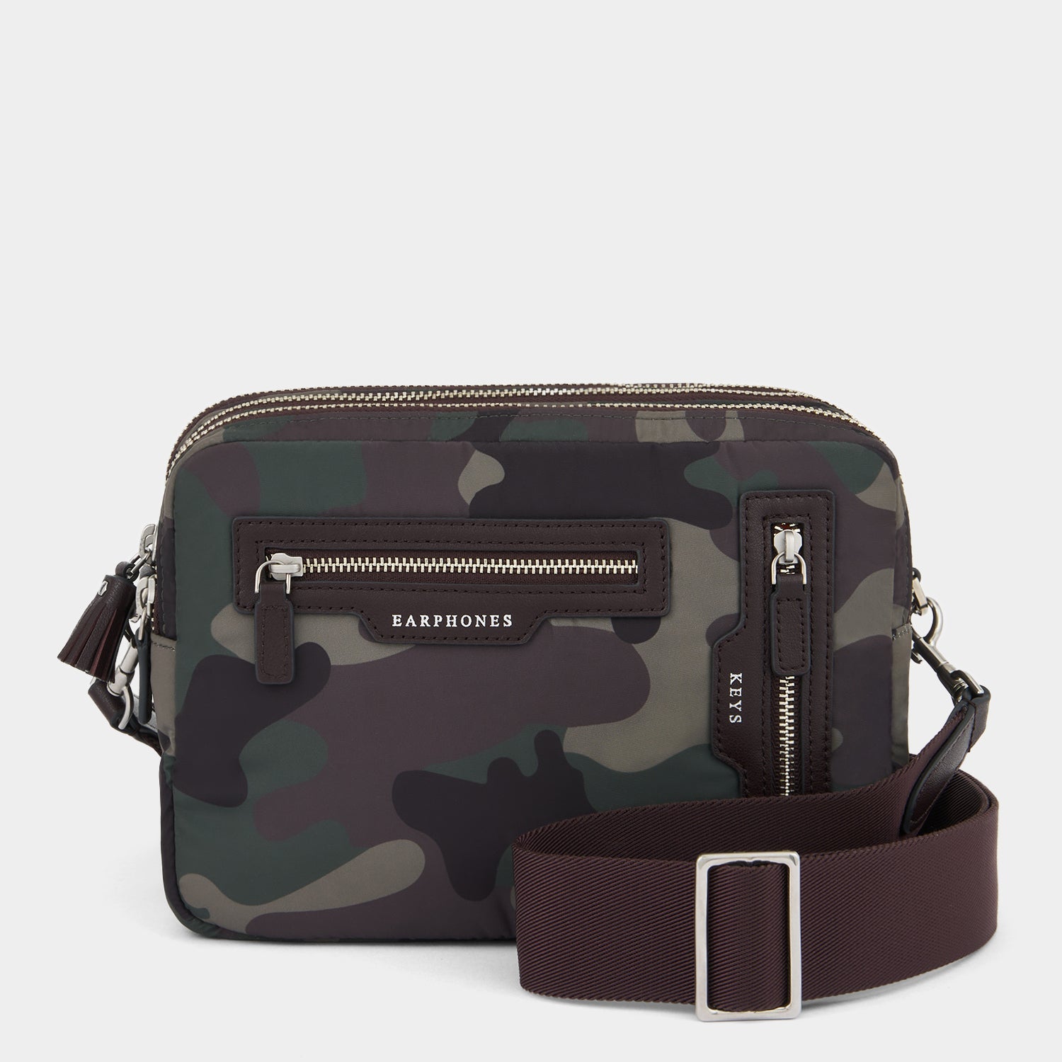 Camouflage Triple Zip Cross-body -

          
            Nylon in Camouflage -
          

          Anya Hindmarch US
