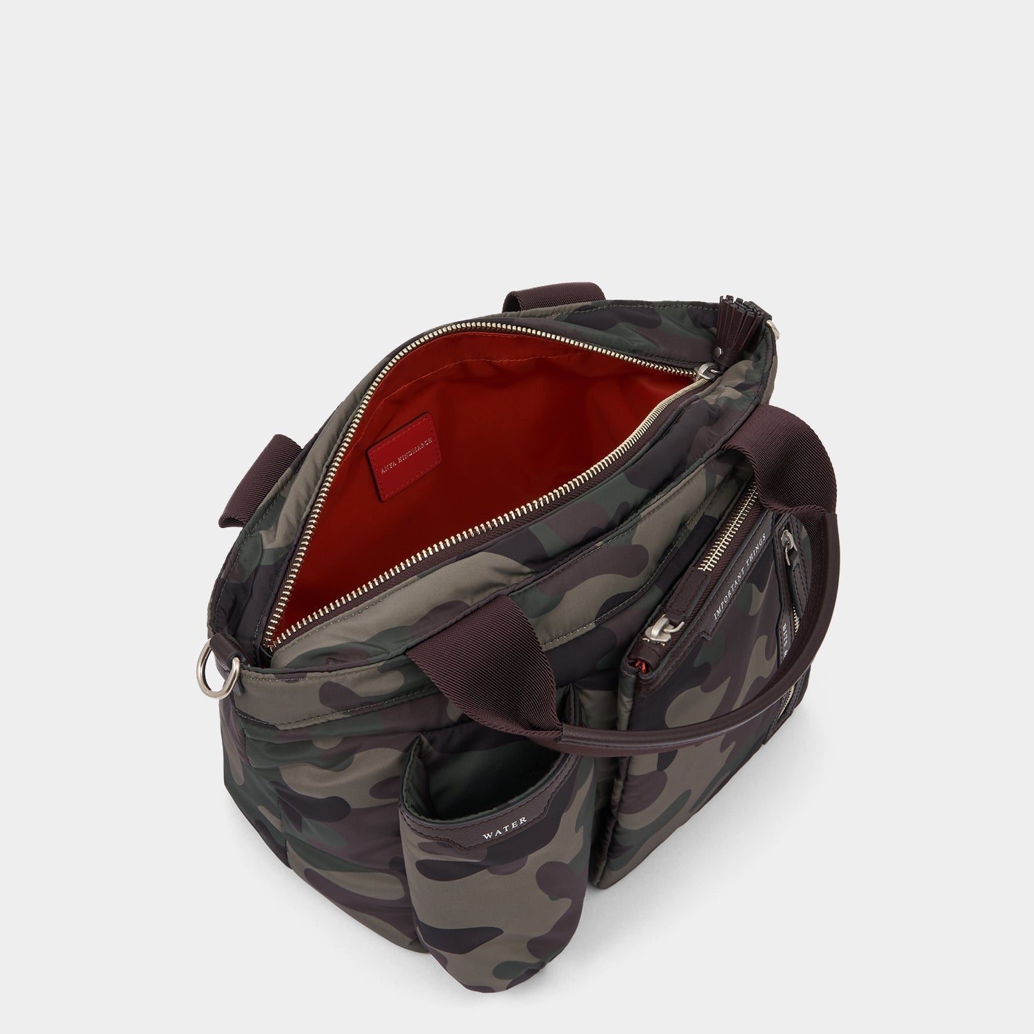 Camouflage E/W Multi Pocket Mini Cross-body Tote -

          
            Nylon in Camouflage -
          

          Anya Hindmarch US
