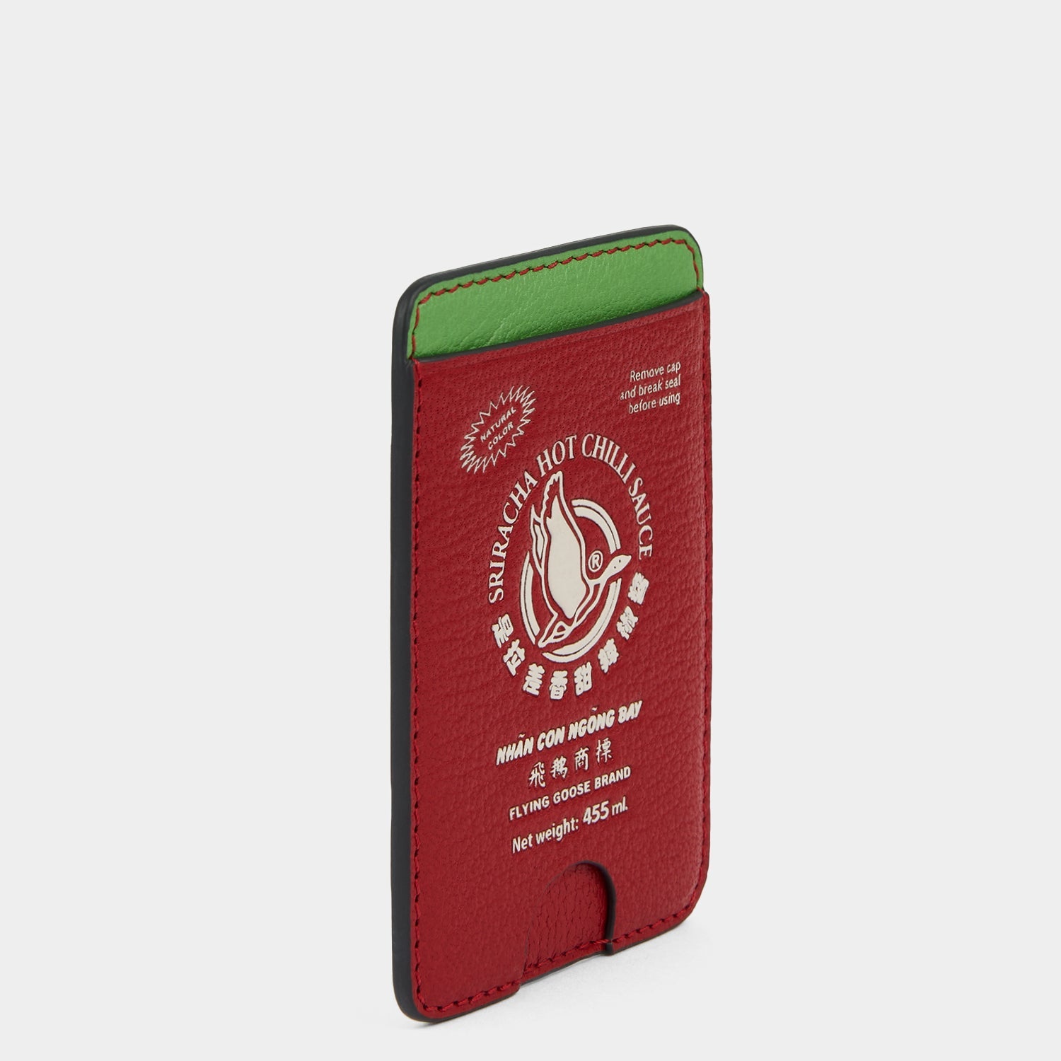 Anya Brands Flying Goose Sriracha Magnetic Card Case -

          
            Smooth Leather in Russet Red -
          

          Anya Hindmarch US
