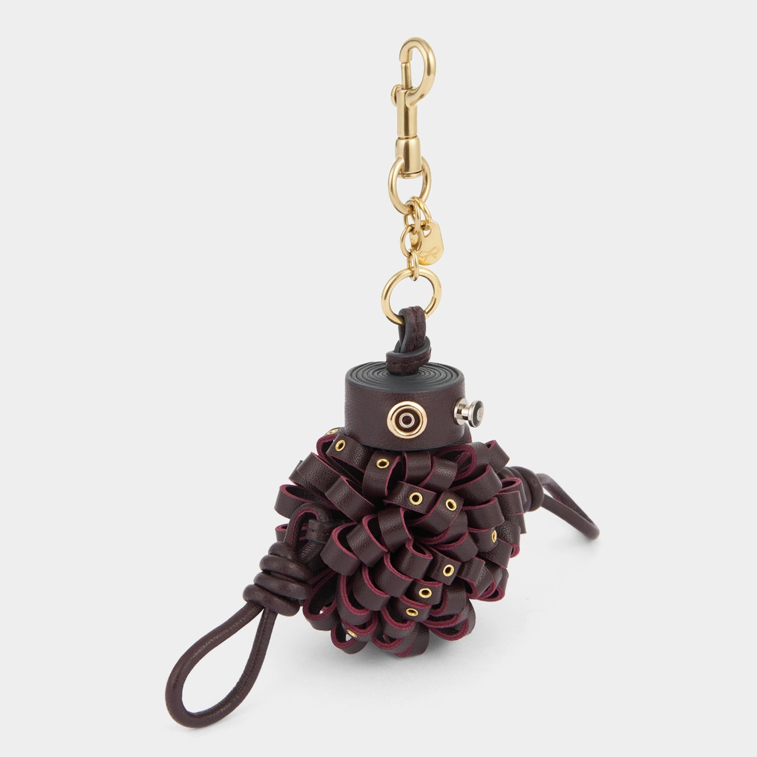 Eyelet Character Charm -

          
            Smooth Leather in Grape Purple -
          

          Anya Hindmarch US

