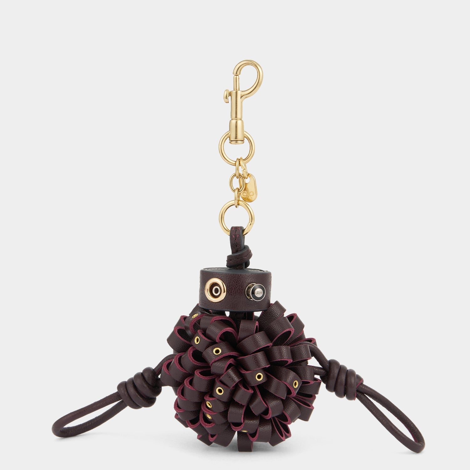 Eyelet Character Charm -

          
            Smooth Leather in Grape Purple -
          

          Anya Hindmarch US
