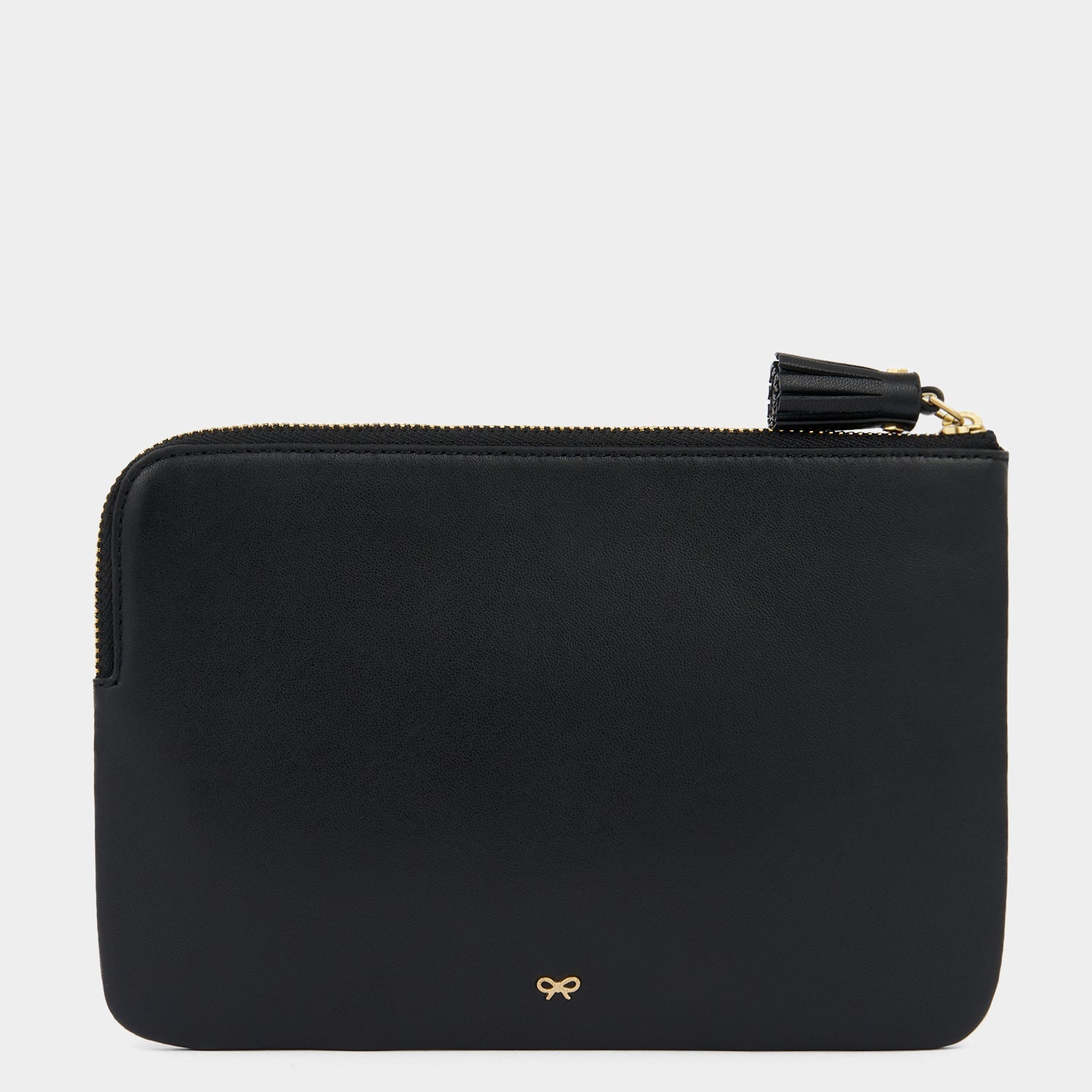 Eyelet Character Zip Loose Pocket -

          
            Smooth Leather in Black -
          

          Anya Hindmarch US
