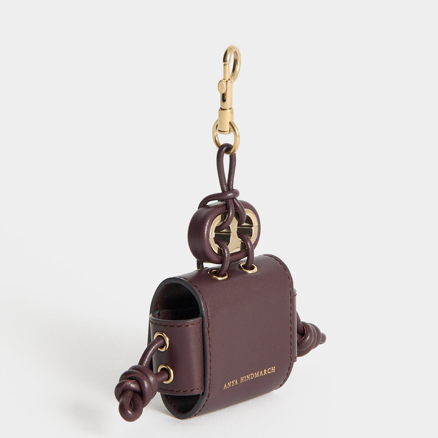 Character Earphone Case Charm -

          
            Smooth Leather in Grape Purple -
          

          Anya Hindmarch US
