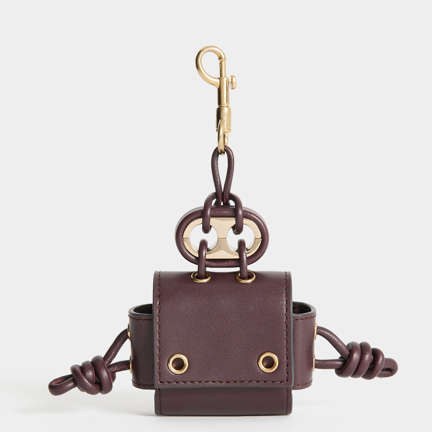Character Earphone Case Charm -

          
            Smooth Leather in Grape Purple -
          

          Anya Hindmarch US
