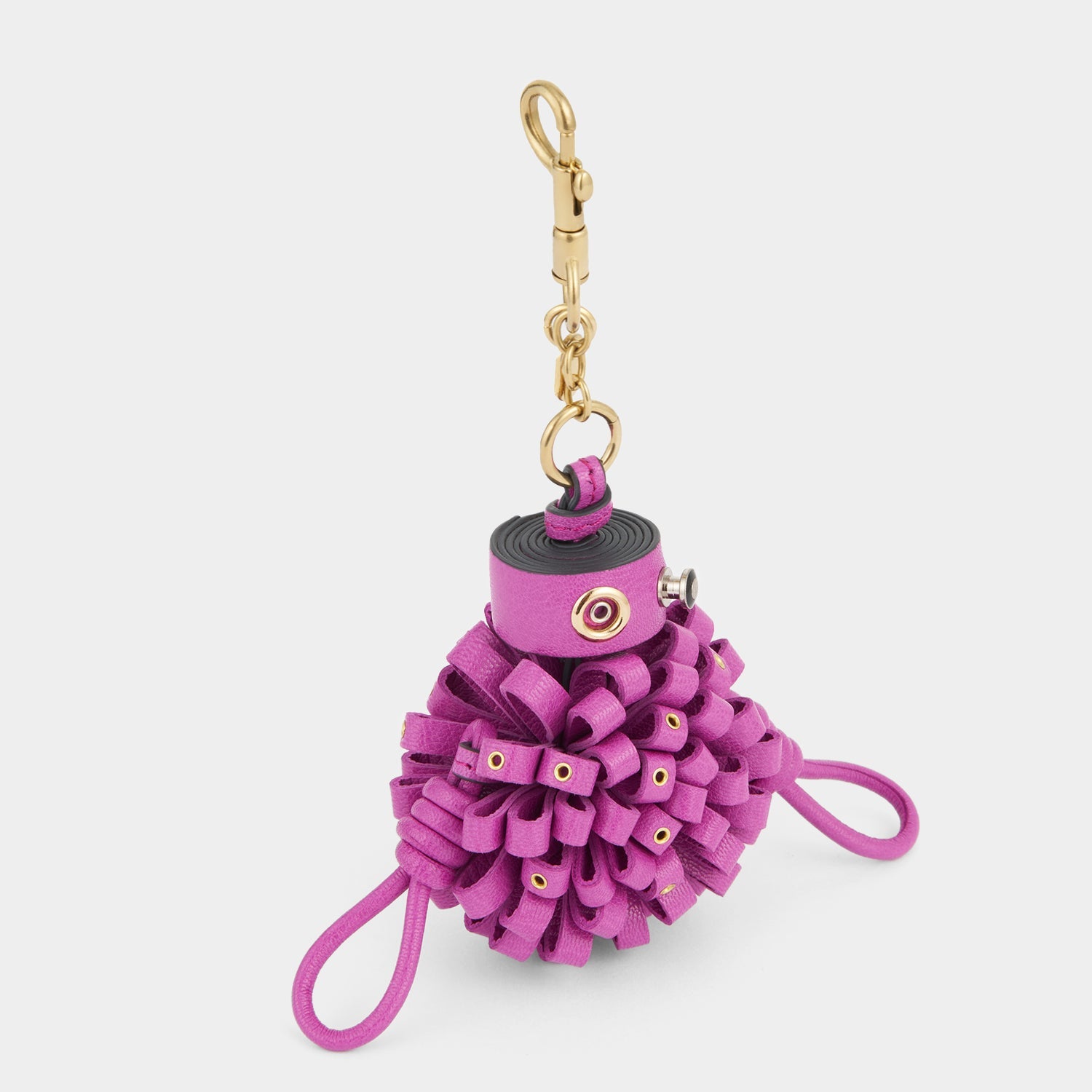 Eyelet Character Charm -

          
            Sooth Leather in Bramble Pink -
          

          Anya Hindmarch US
