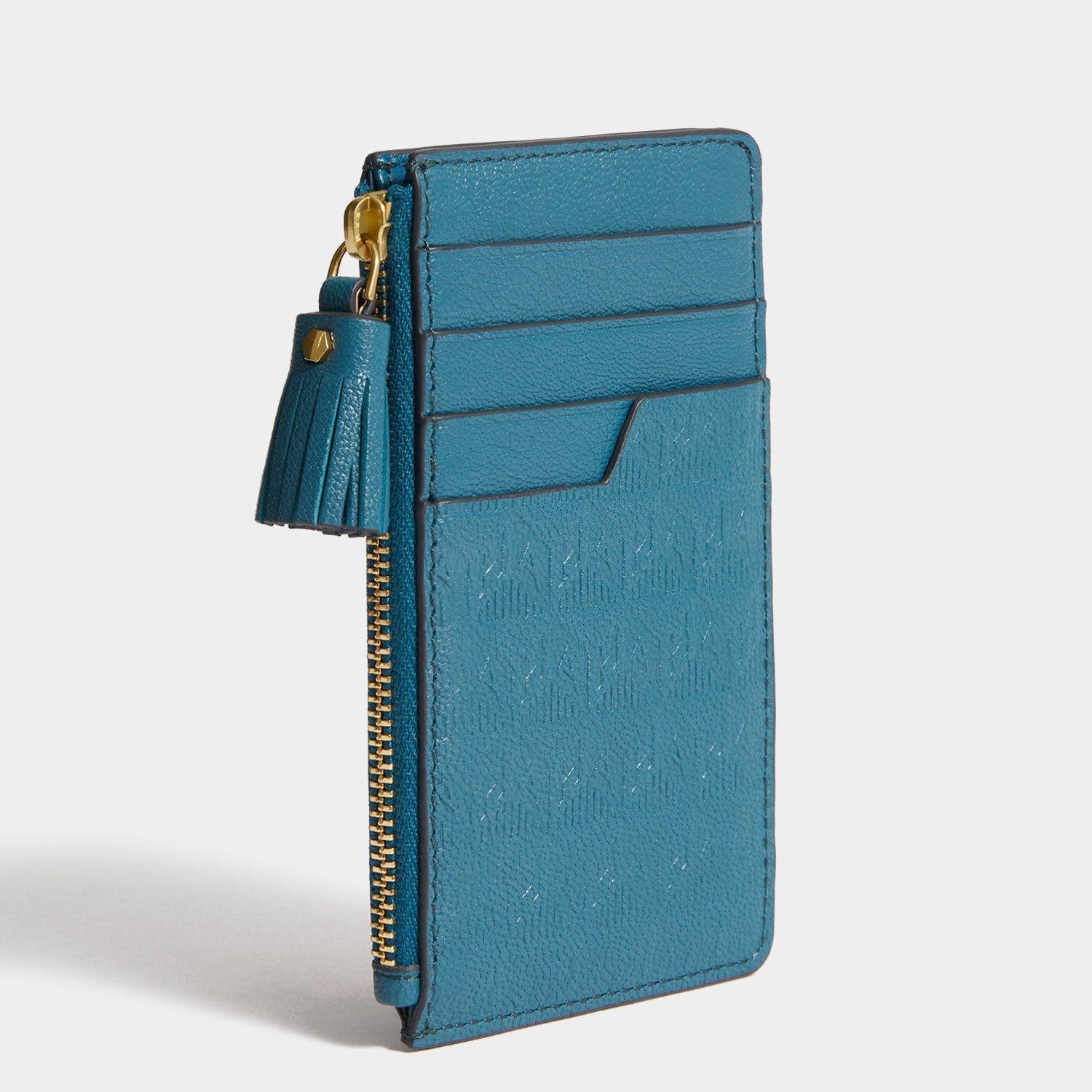 Anya Brands Frosted Flakes Zip Card Case -

          
            Capra Leather in Light Petrol -
          

          Anya Hindmarch US
