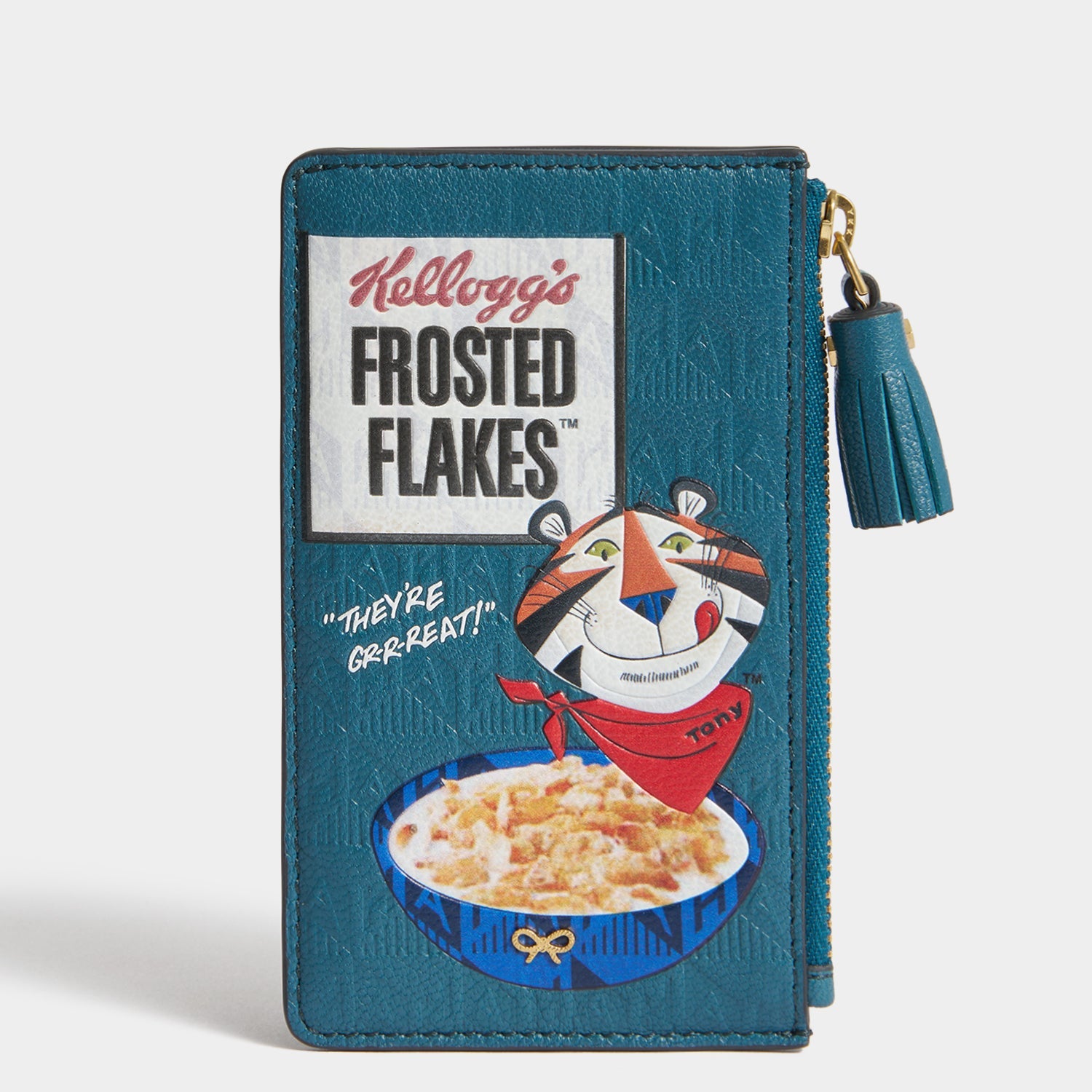 Anya Brands Frosted Flakes Zip Card Case -

          
            Capra Leather in Light Petrol -
          

          Anya Hindmarch US
