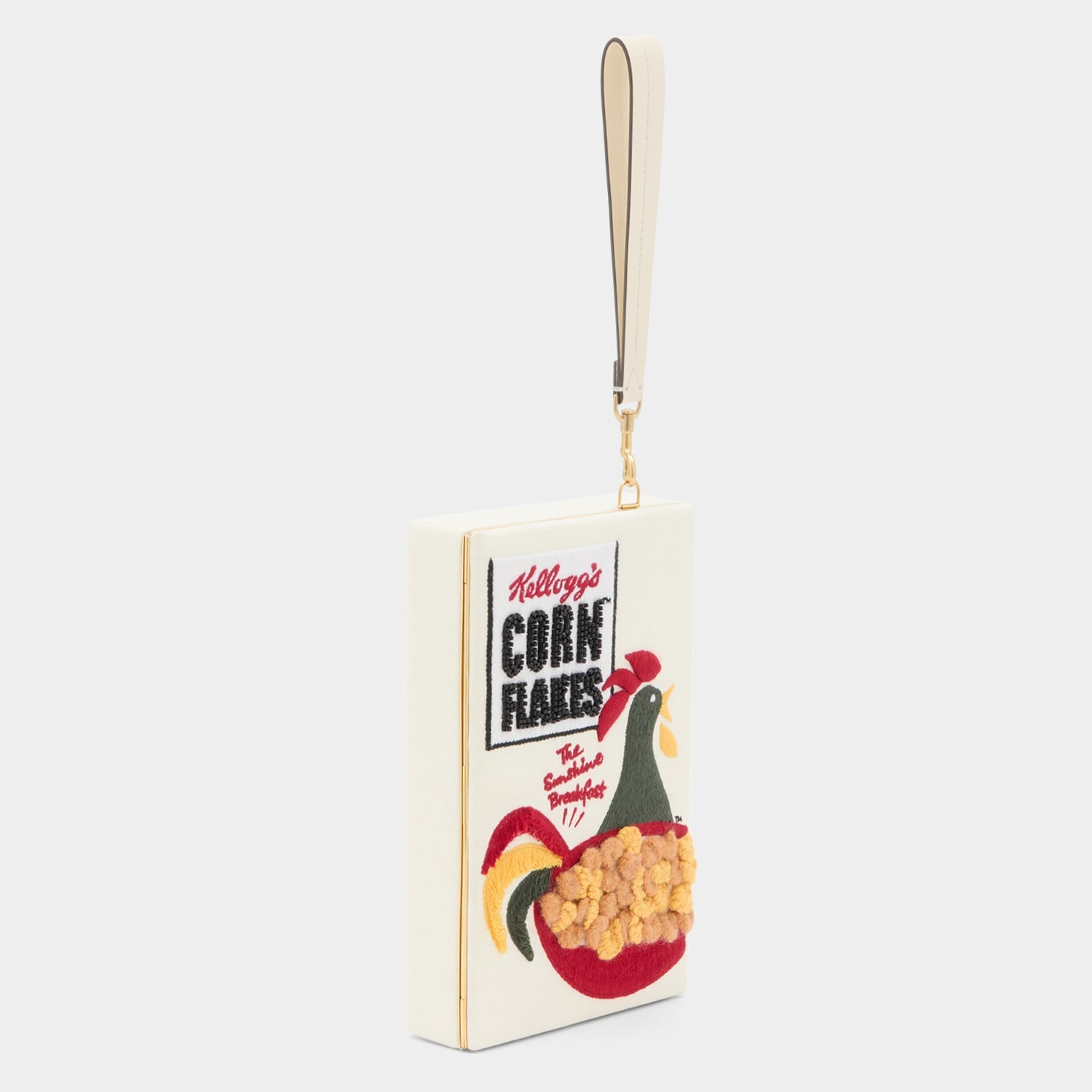 Anya Brands Corn Flakes Clutch -

          
            Recycled Canvas in Lemon Sorbet White -
          

          Anya Hindmarch US
