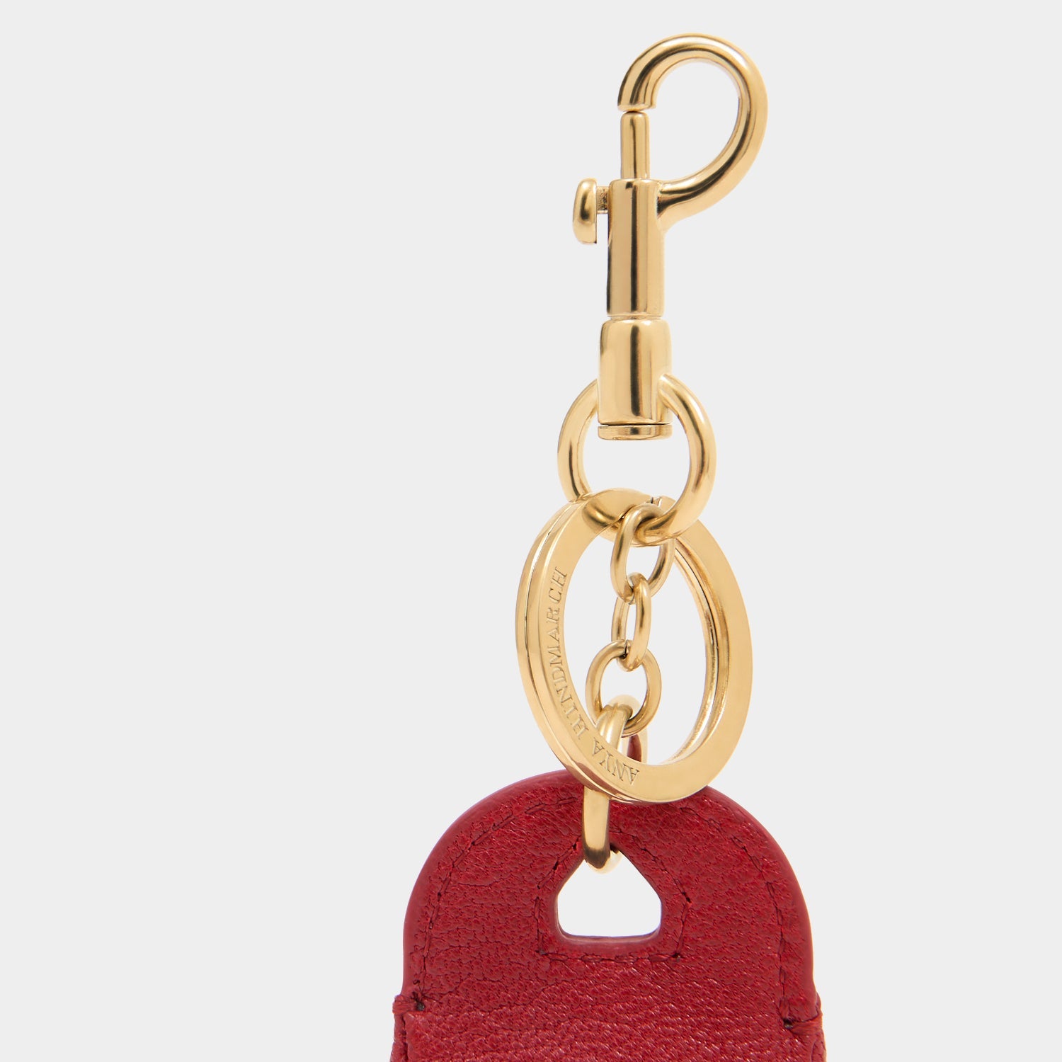 Anya Brands Flying Goose Sriracha Charm -

          
            Smooth Leather in Russet Red -
          

          Anya Hindmarch US
