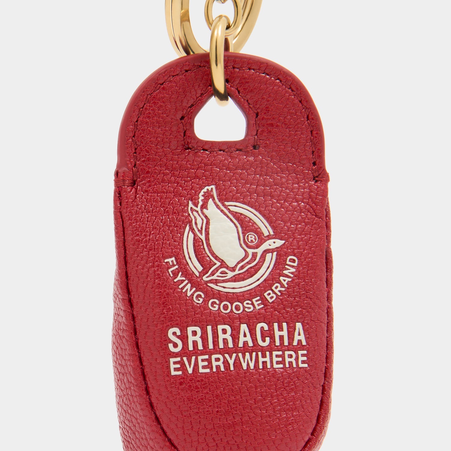 Anya Brands Flying Goose Sriracha Charm -

          
            Smooth Leather in Russet Red -
          

          Anya Hindmarch US
