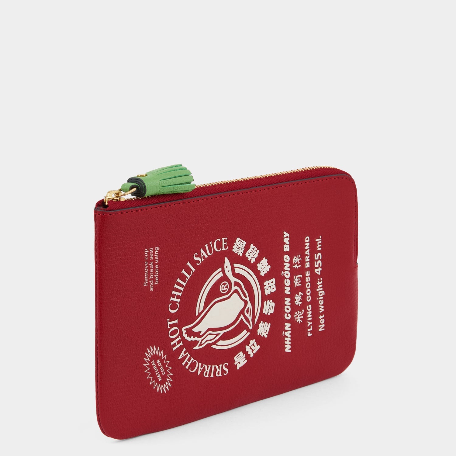 Anya Brands Flying Goose Sriracha Zip Loose Pocket -

          
            Smooth Leather in Russet Red -
          

          Anya Hindmarch US
