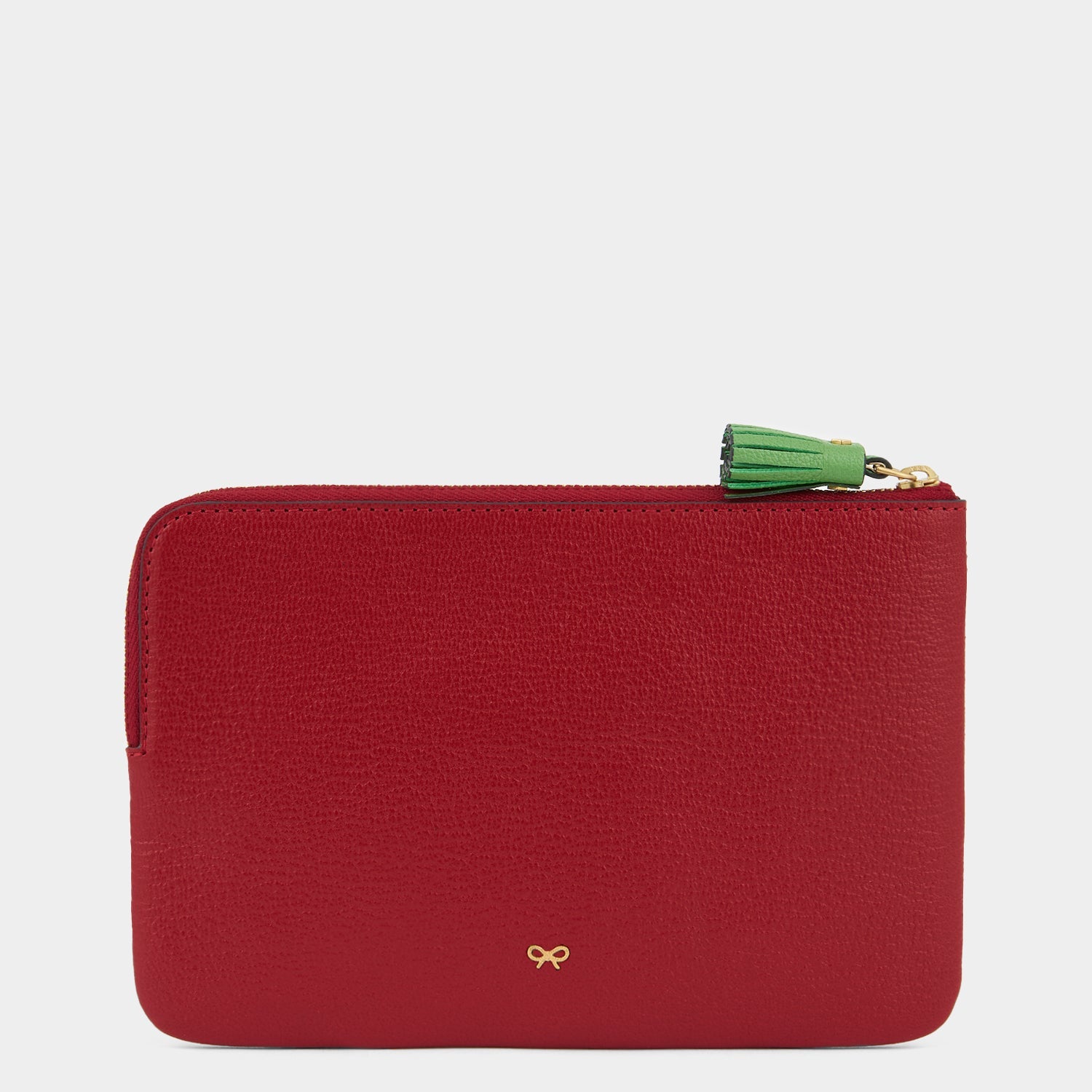 Anya Brands Flying Goose Sriracha Zip Loose Pocket -

          
            Smooth Leather in Russet Red -
          

          Anya Hindmarch US
