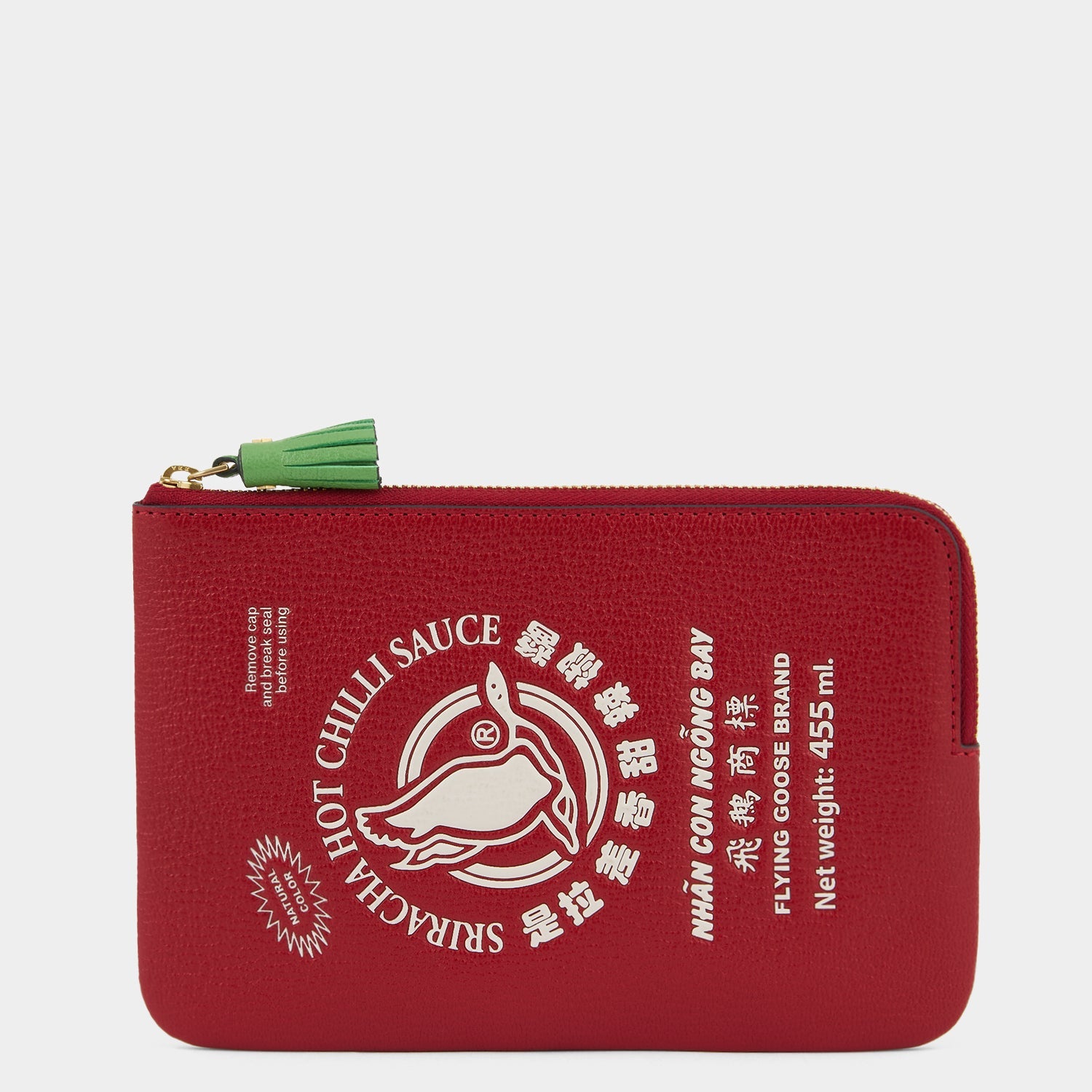 Anya Brands Flying Goose Sriracha Zip Loose Pocket -

          
            Smooth Leather in Russet Red -
          

          Anya Hindmarch US
