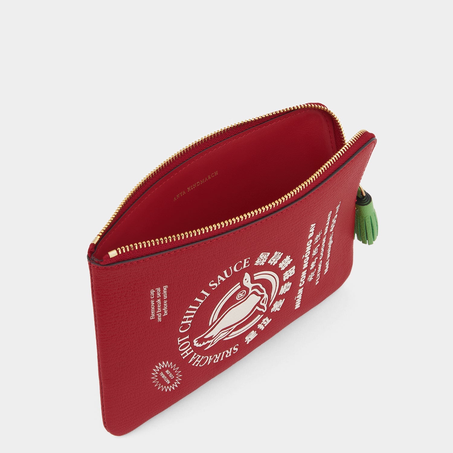 Anya Brands Flying Goose Sriracha Zip Loose Pocket -

          
            Smooth Leather in Russet Red -
          

          Anya Hindmarch US
