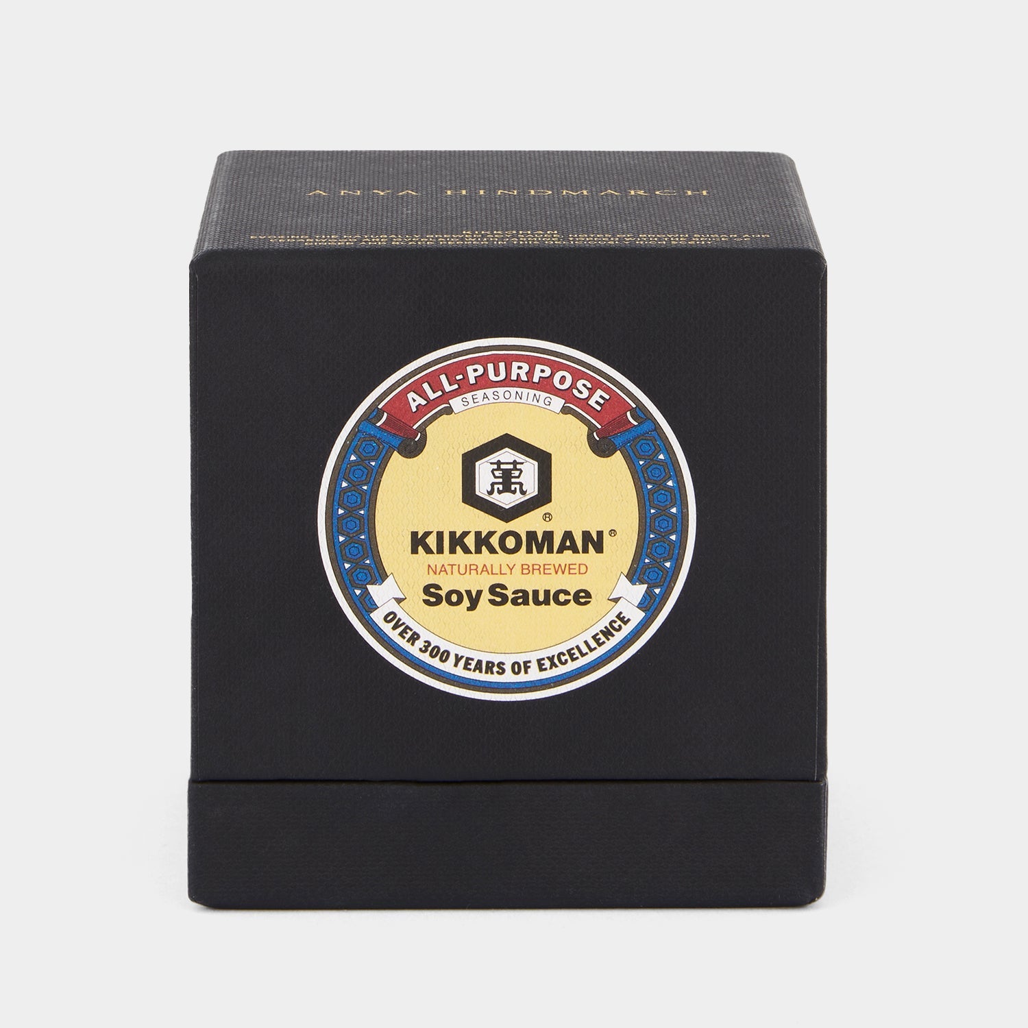 Kikkoman candle with leather case by Anya Hindmarch