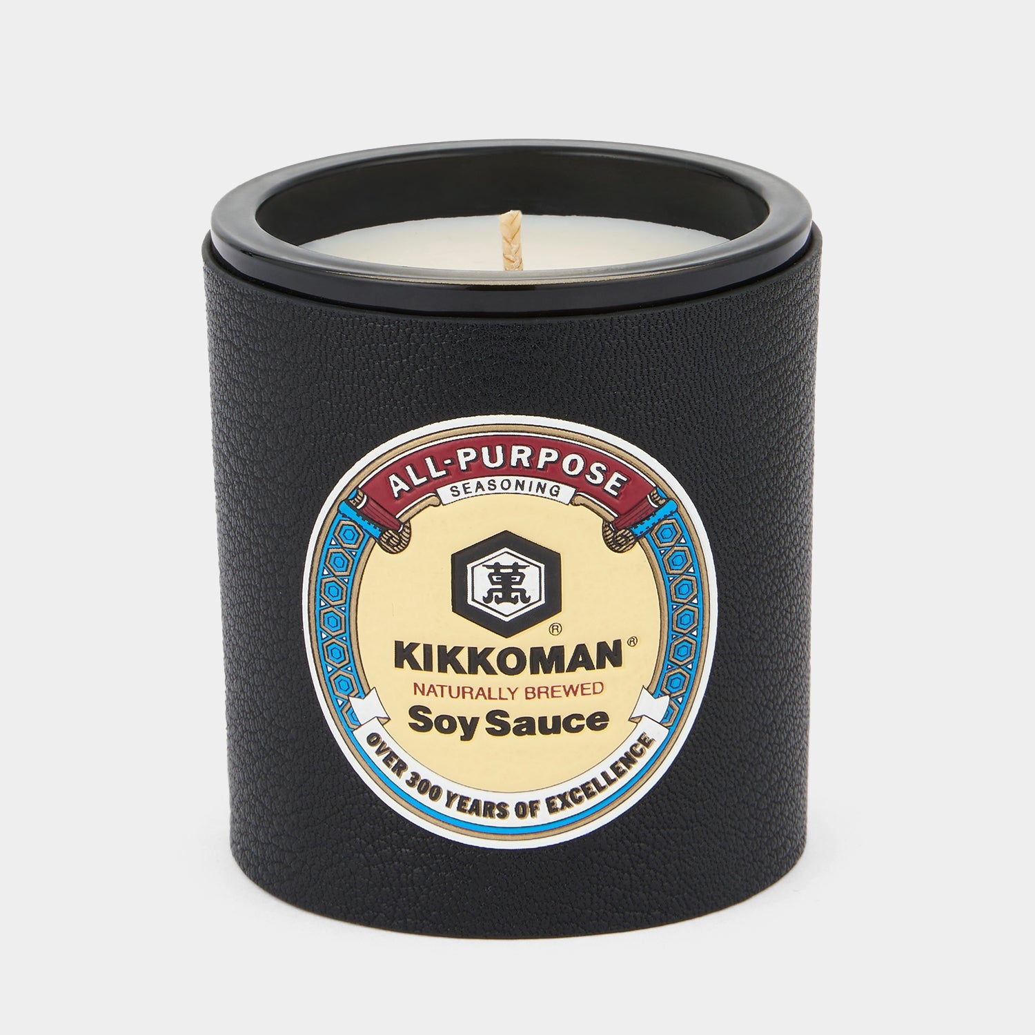 Kikkoman candle with leather case by Anya Hindmarch