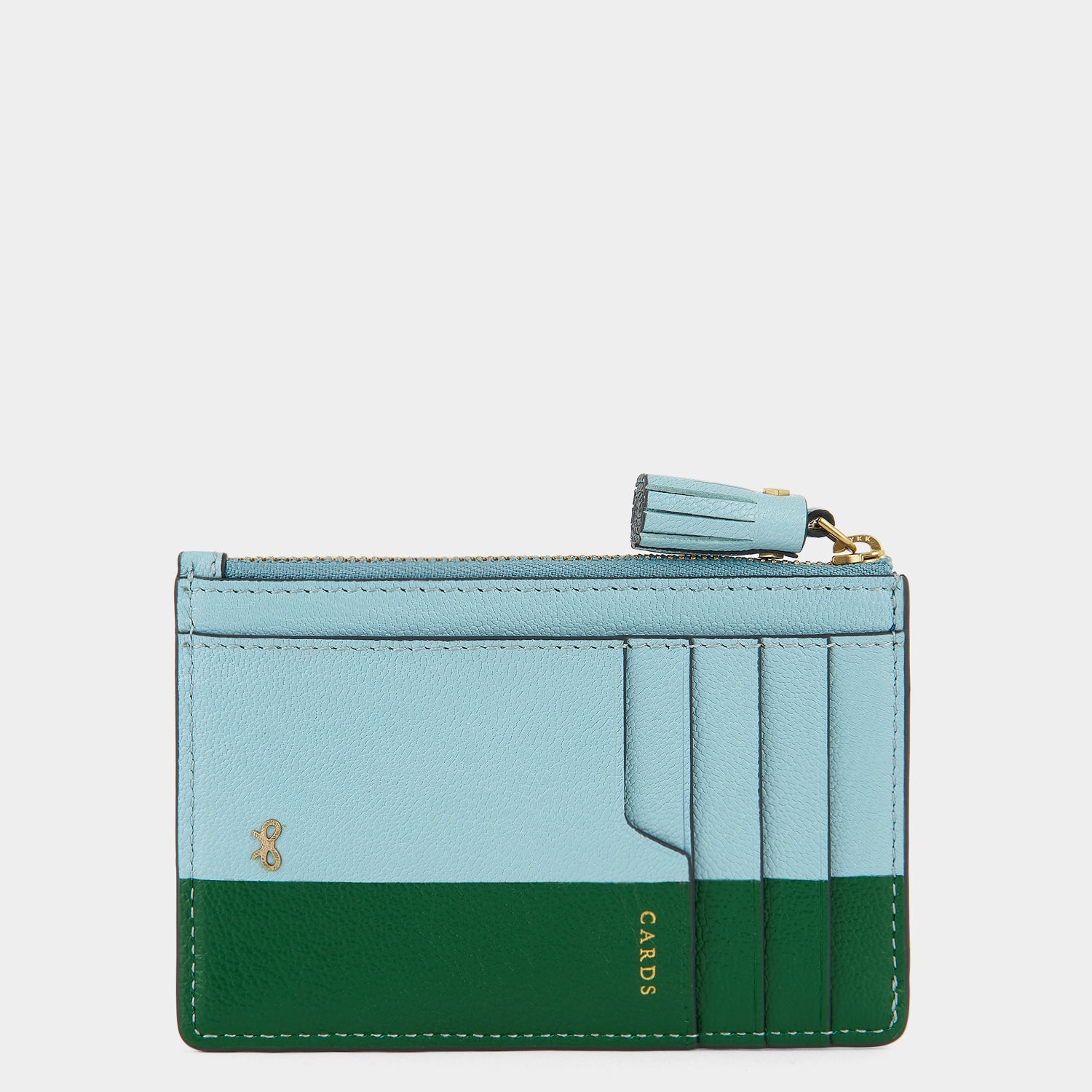 Peanuts Snoopy Zip Card Case -

          
            Capra Leather in Mayan Blue -
          

          Anya Hindmarch US
