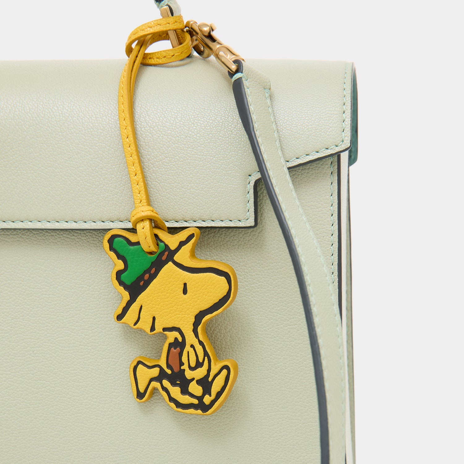 Peanuts Snoopy Mortimer Top Handle -

          
            Capra Leather in Eau De Nil Green -
          

          Anya Hindmarch US
